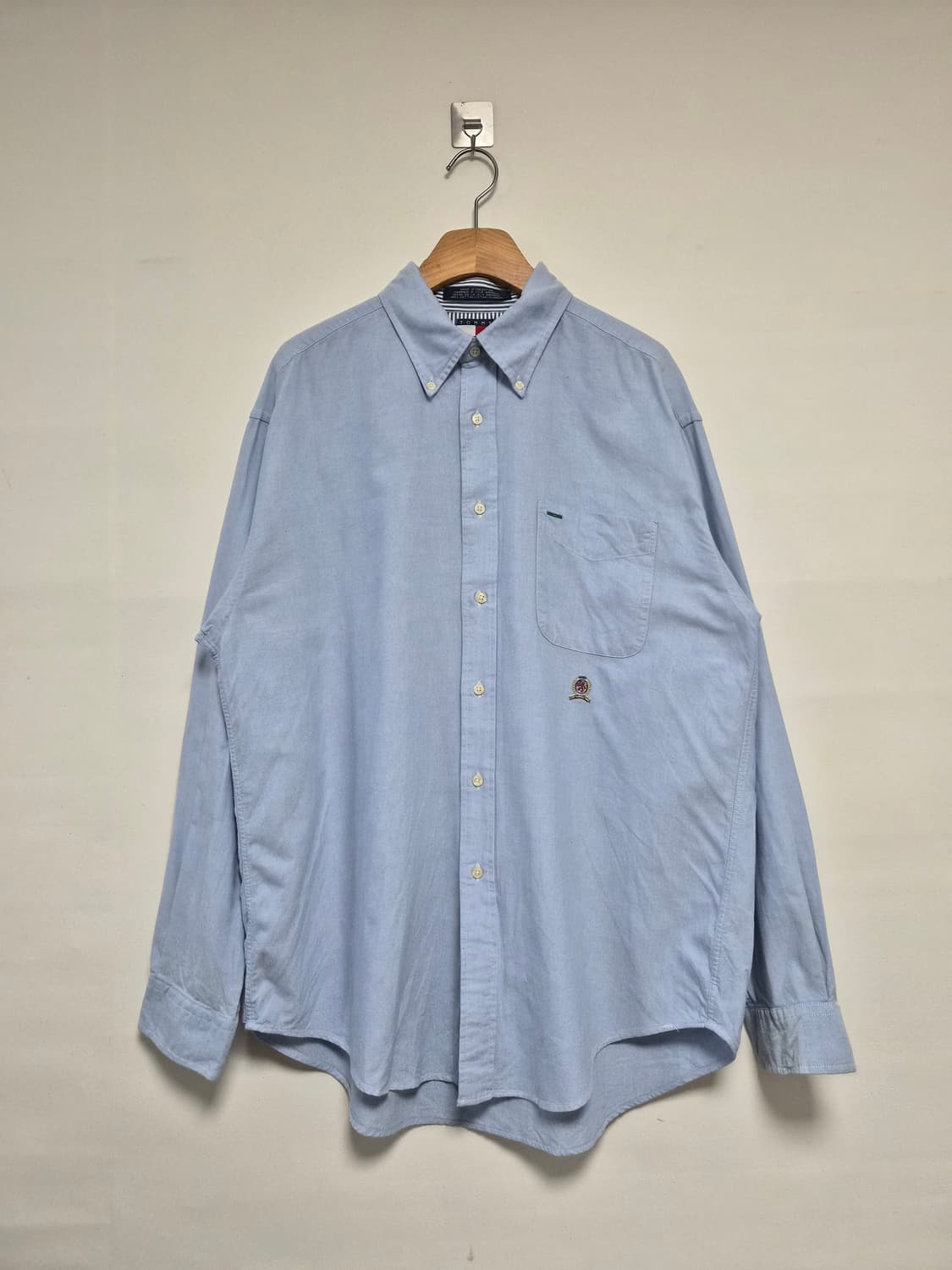 타미힐피거Tommy 옥스포드 월계로고 셔츠 L - S380 상품이미지1