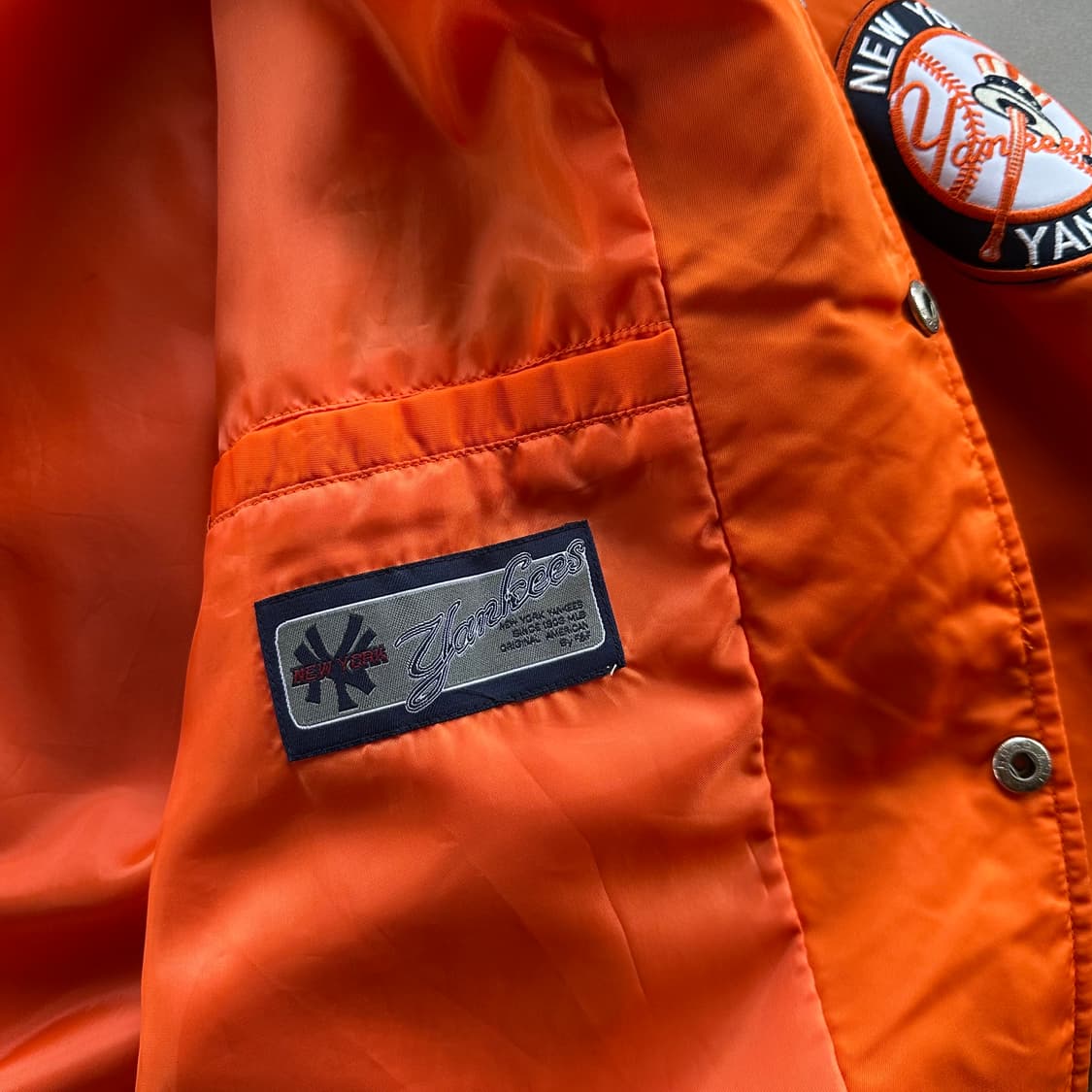 [L-XL]MLB 90s 뉴욕 양키스 베이스볼 바시티 자켓 상품이미지8