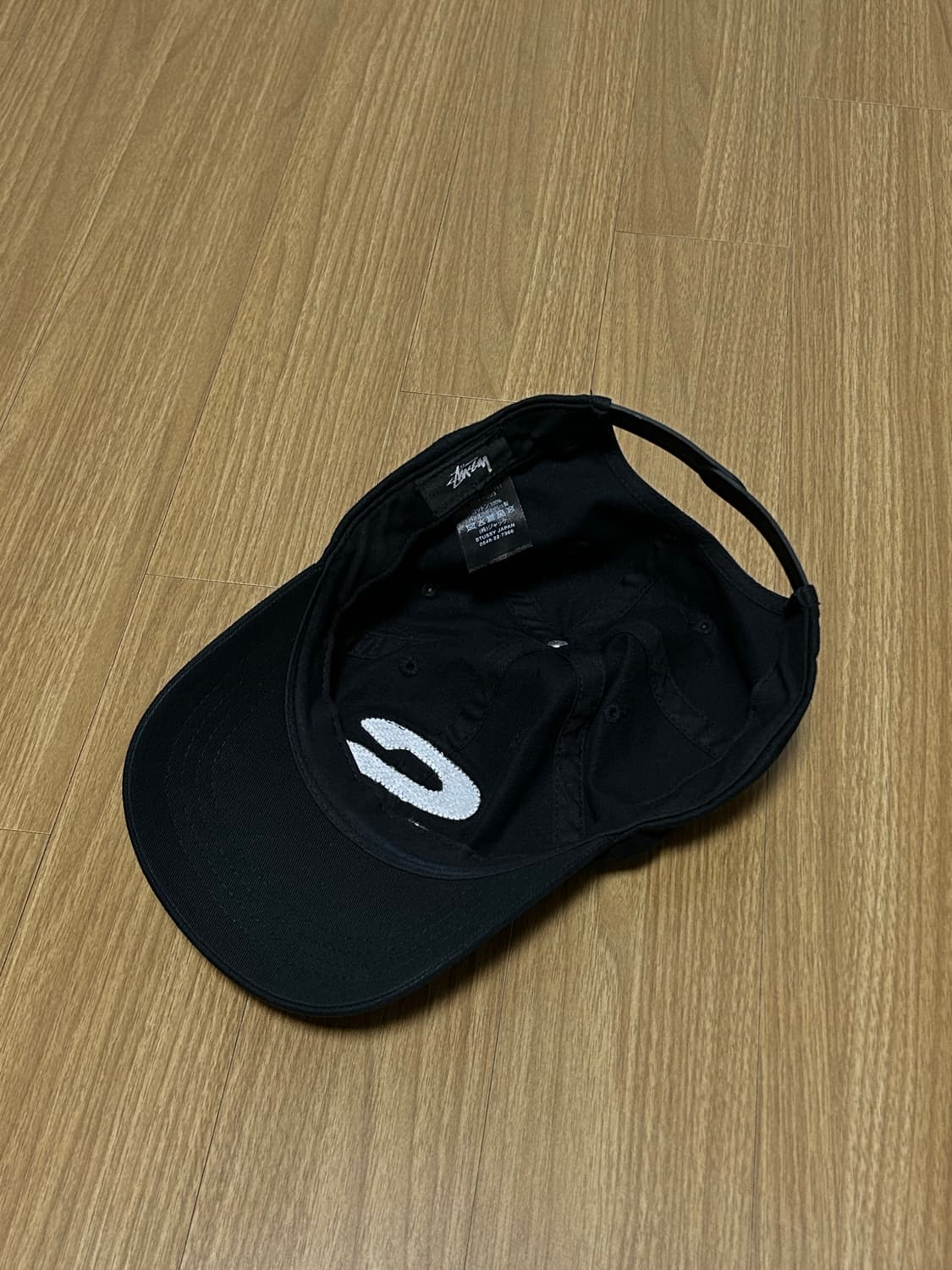stussy 스투시 셔닐 S 로우 프로 캡 블랙 상품이미지2