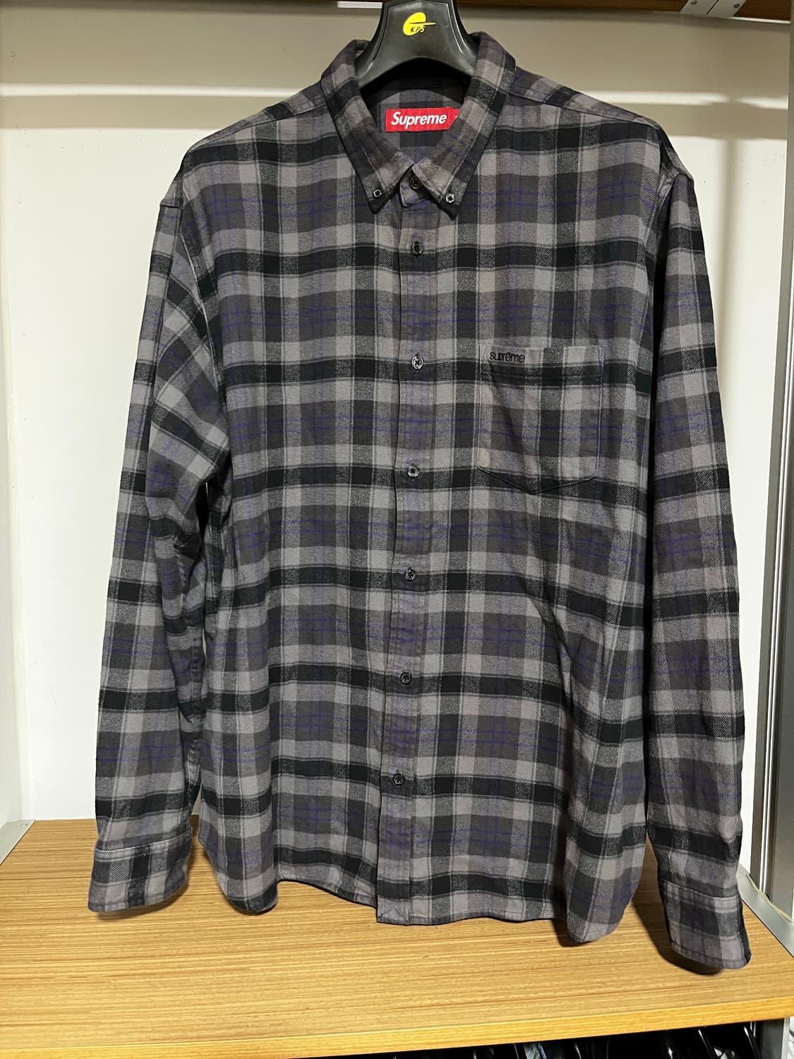슈프림 플레이드 플란넬 셔츠 블랙- 24SS 상품이미지2