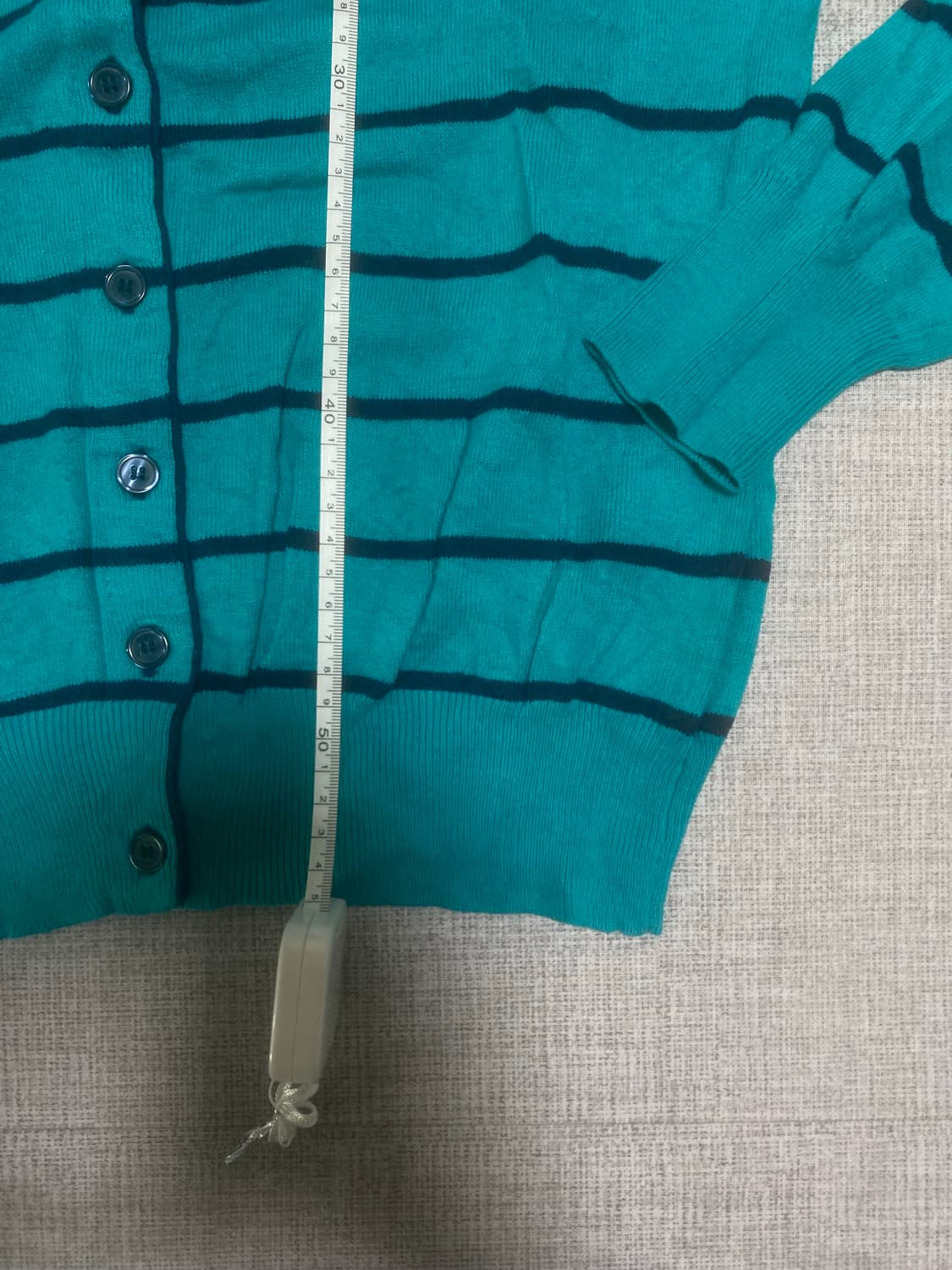 일본빈티지 Lersh 올드스쿨아메카지 하구미모리걸 스트라이프가디건 상품이미지3