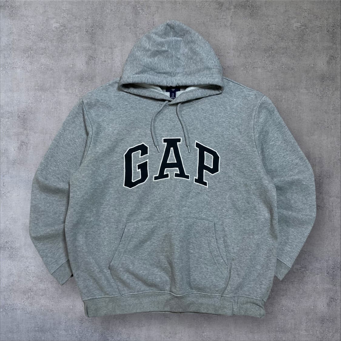 GAP 스펠아웃 빅로고 그레이 후드티 상품이미지1