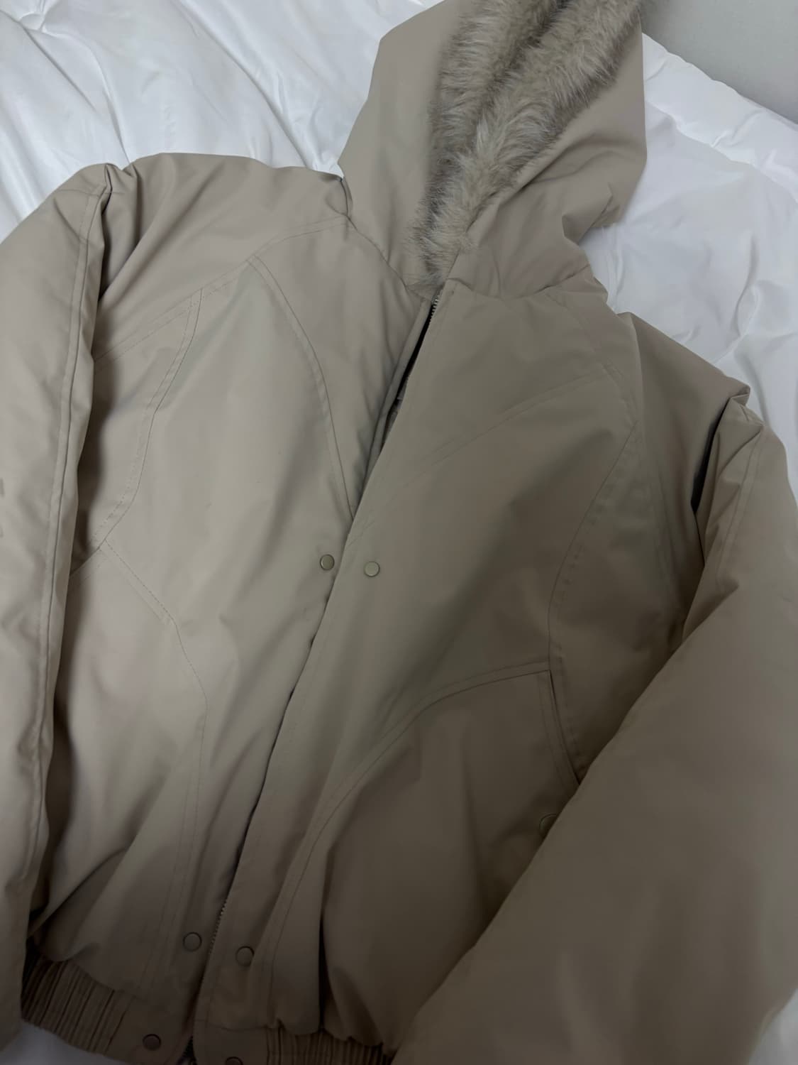 베이지 패딩 상품이미지1