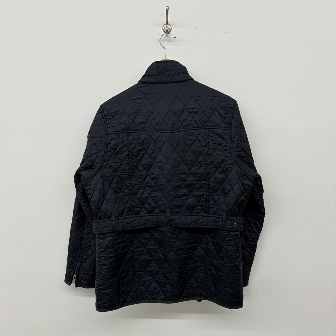 바버 인터내셔널 퀼팅 자켓 블랙 남성 L 상품이미지5