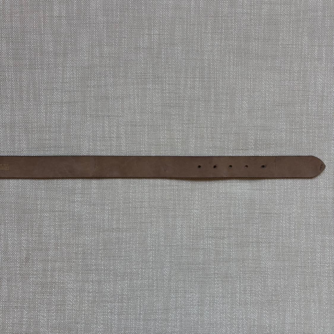 UK 다크 브라운 리얼 레더 브론즈 메탈 버클 벨트 (28-29) 상품이미지9