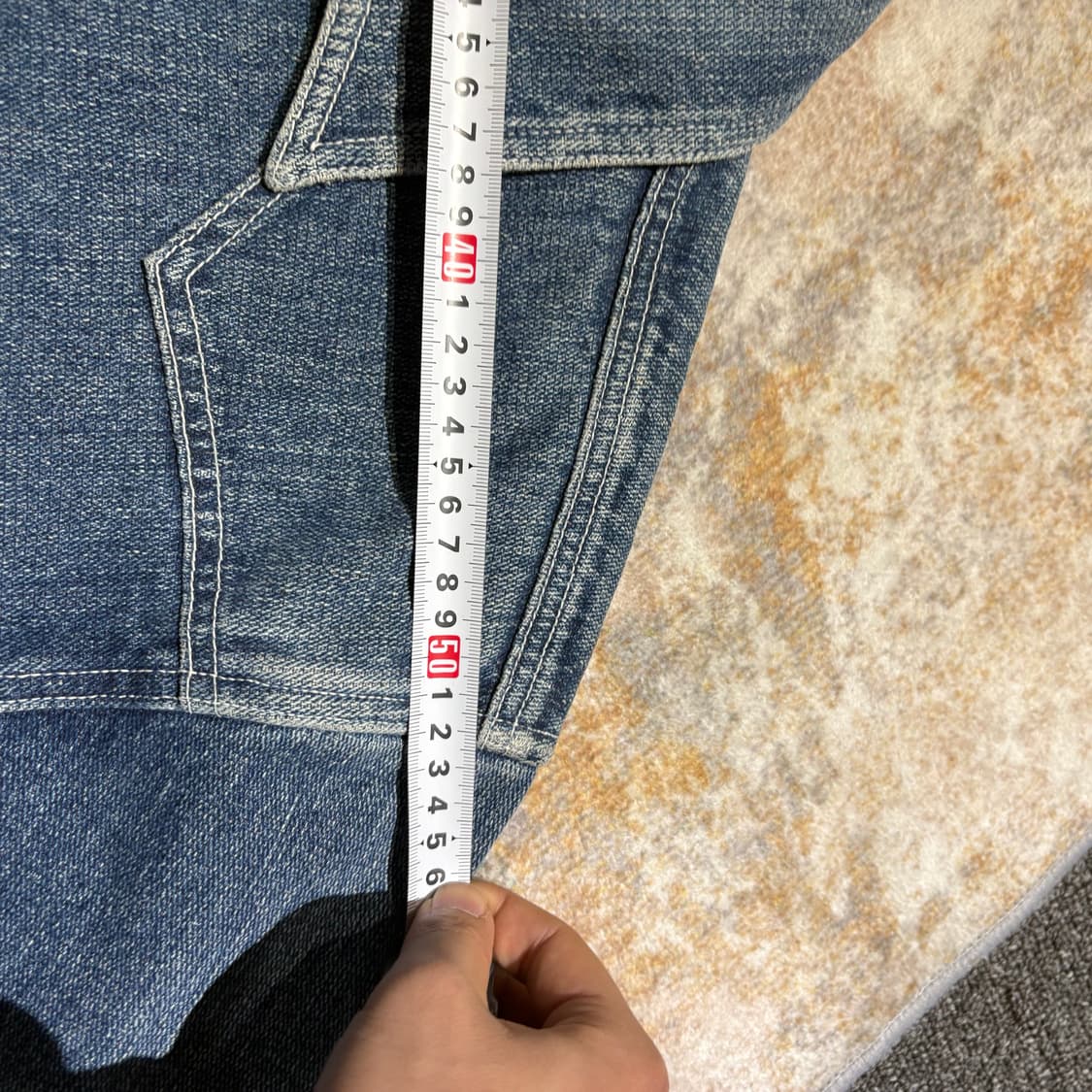 아르마니 진스 빈티지 포켓 청자켓 상품이미지8