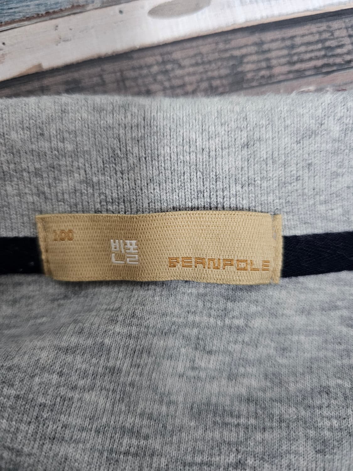 빈폴 컬러블록 긴팔카라티 100 상품이미지3