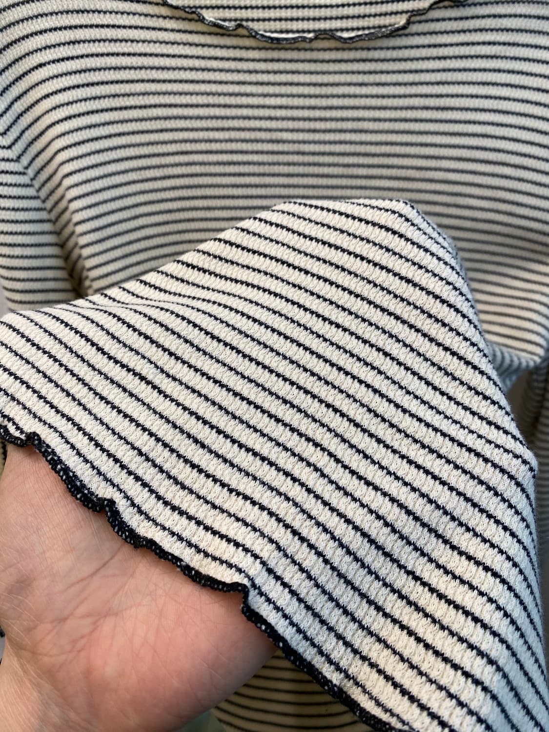 DAZY 스트라이프 골지티셔츠(L) 상품이미지6