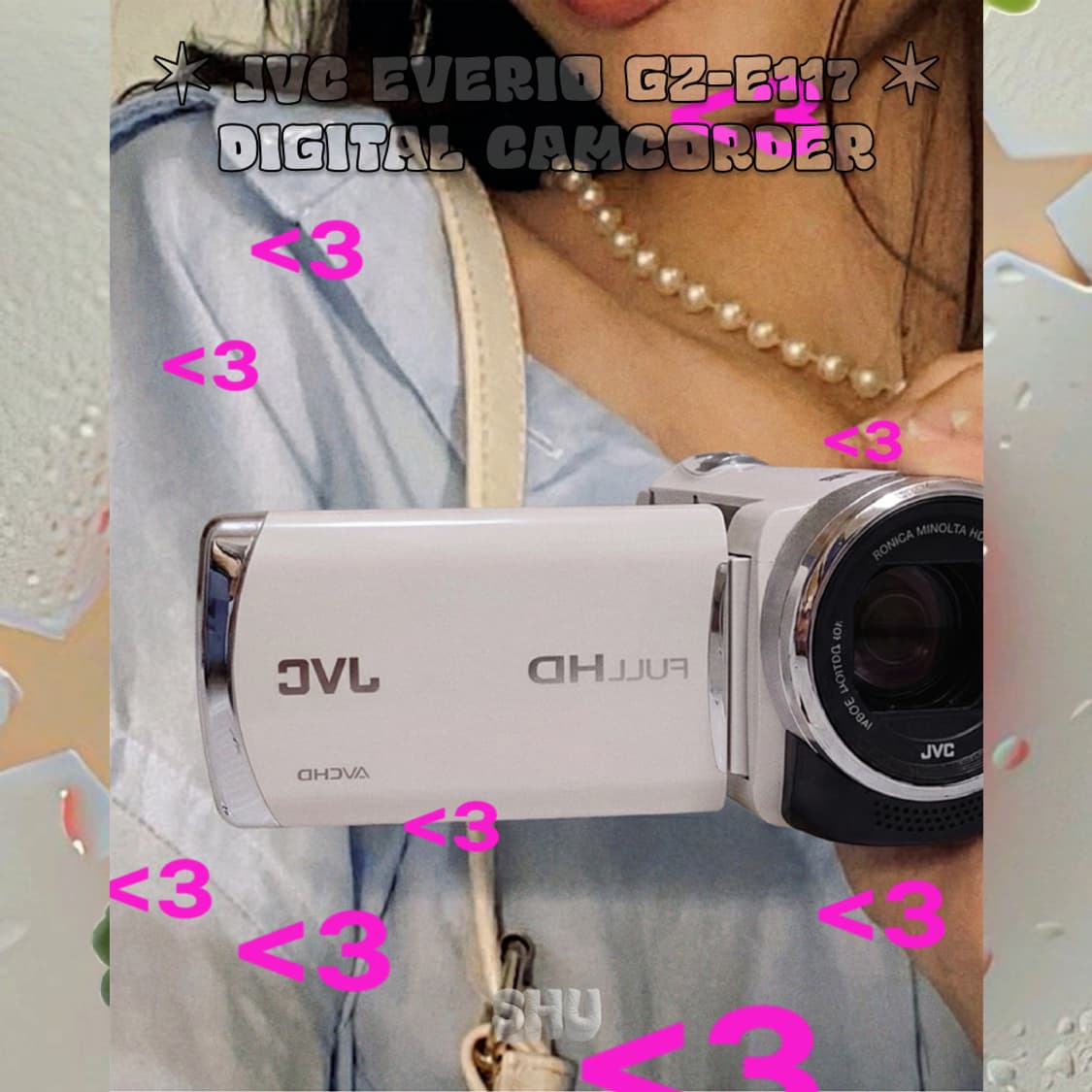 JVC 에브리오 GZ-E117 빈티지 디지털 캠코더 화이트 상품이미지1