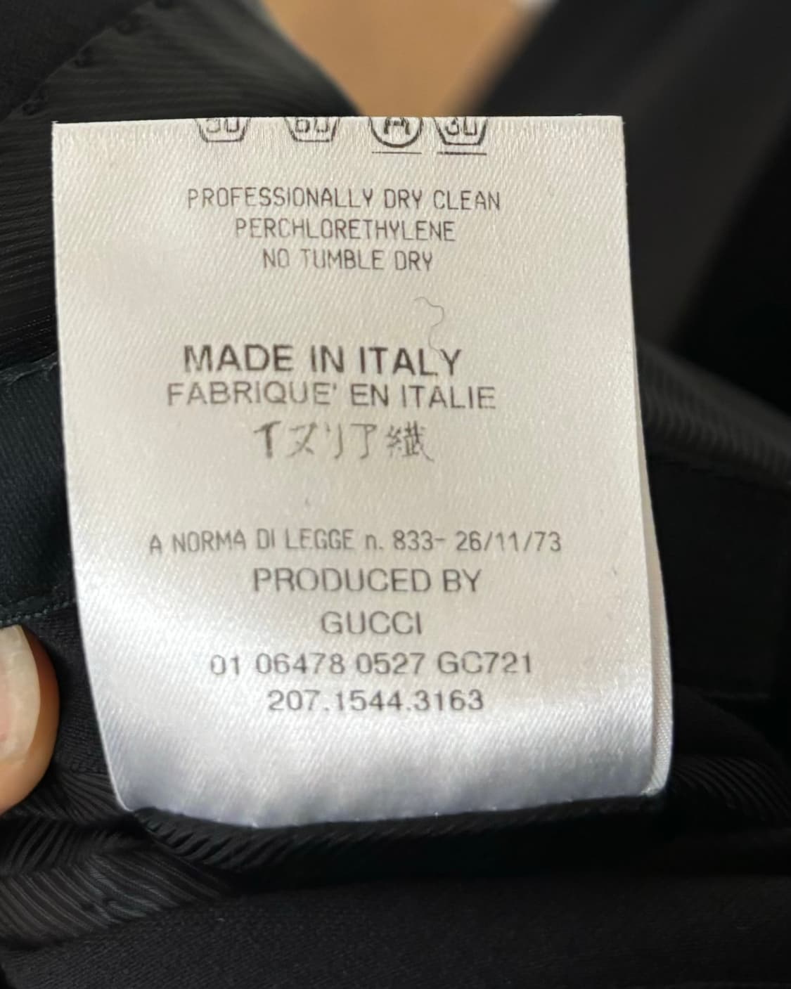 구찌 블랙 싱글 블레스트 블레이저 자켓 상품이미지8