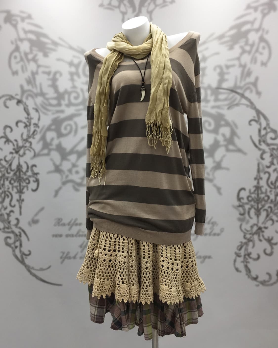 Grunge stripe knit 상품이미지2