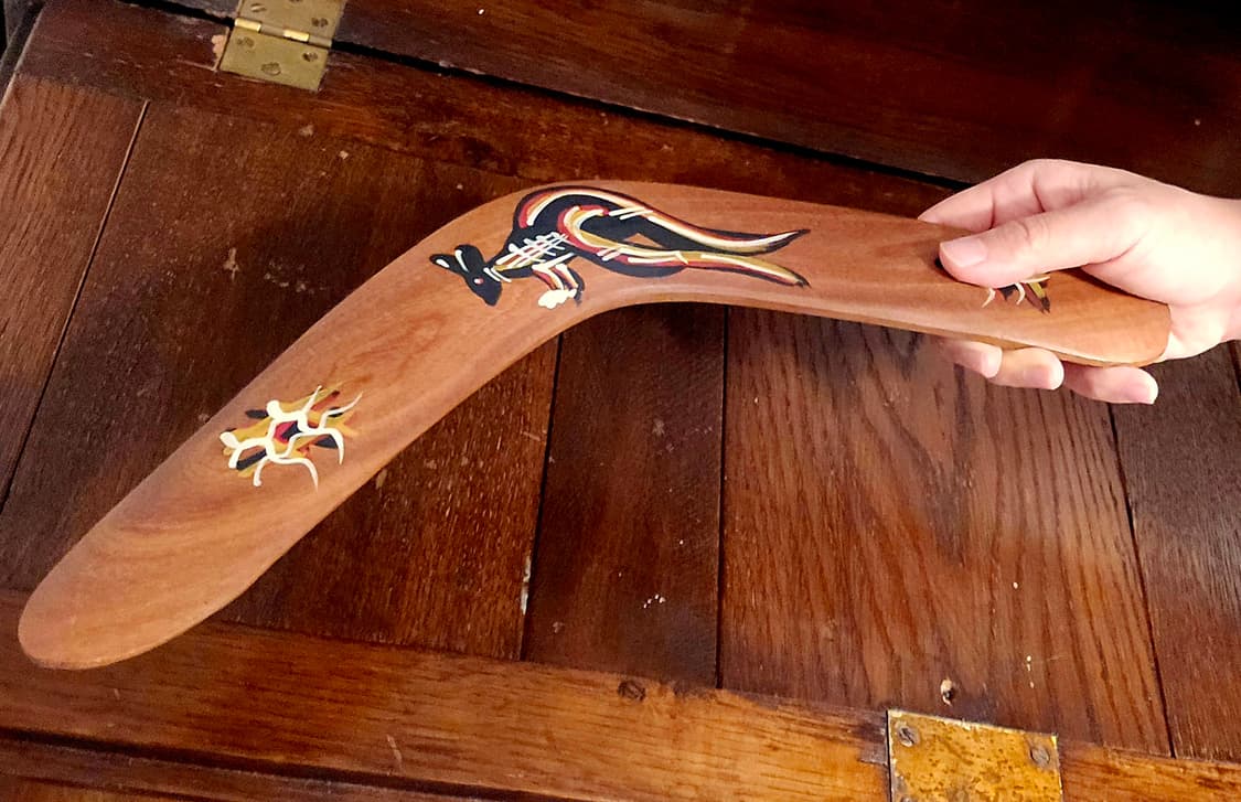 🦘호주 나무 원목 부메랑 상품이미지6