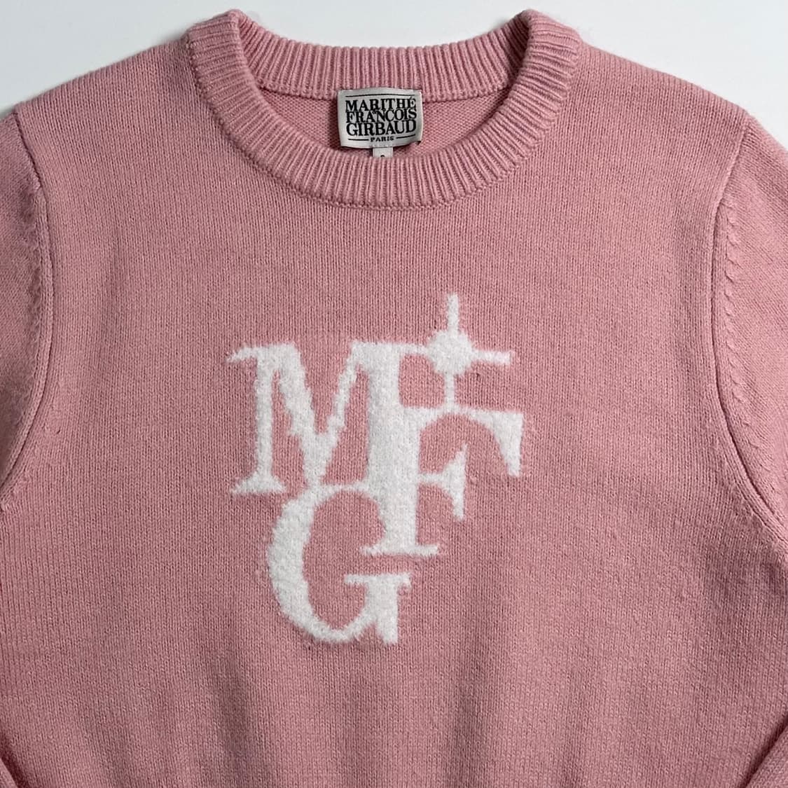 마리데프랑소와저버 핑크 크롭 니트 상품이미지2