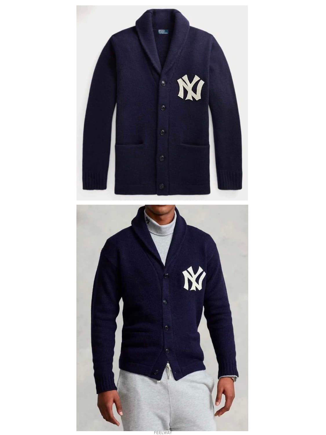 폴로랄프로렌 양키즈 콜라보 가디건 정품인증 상품이미지7