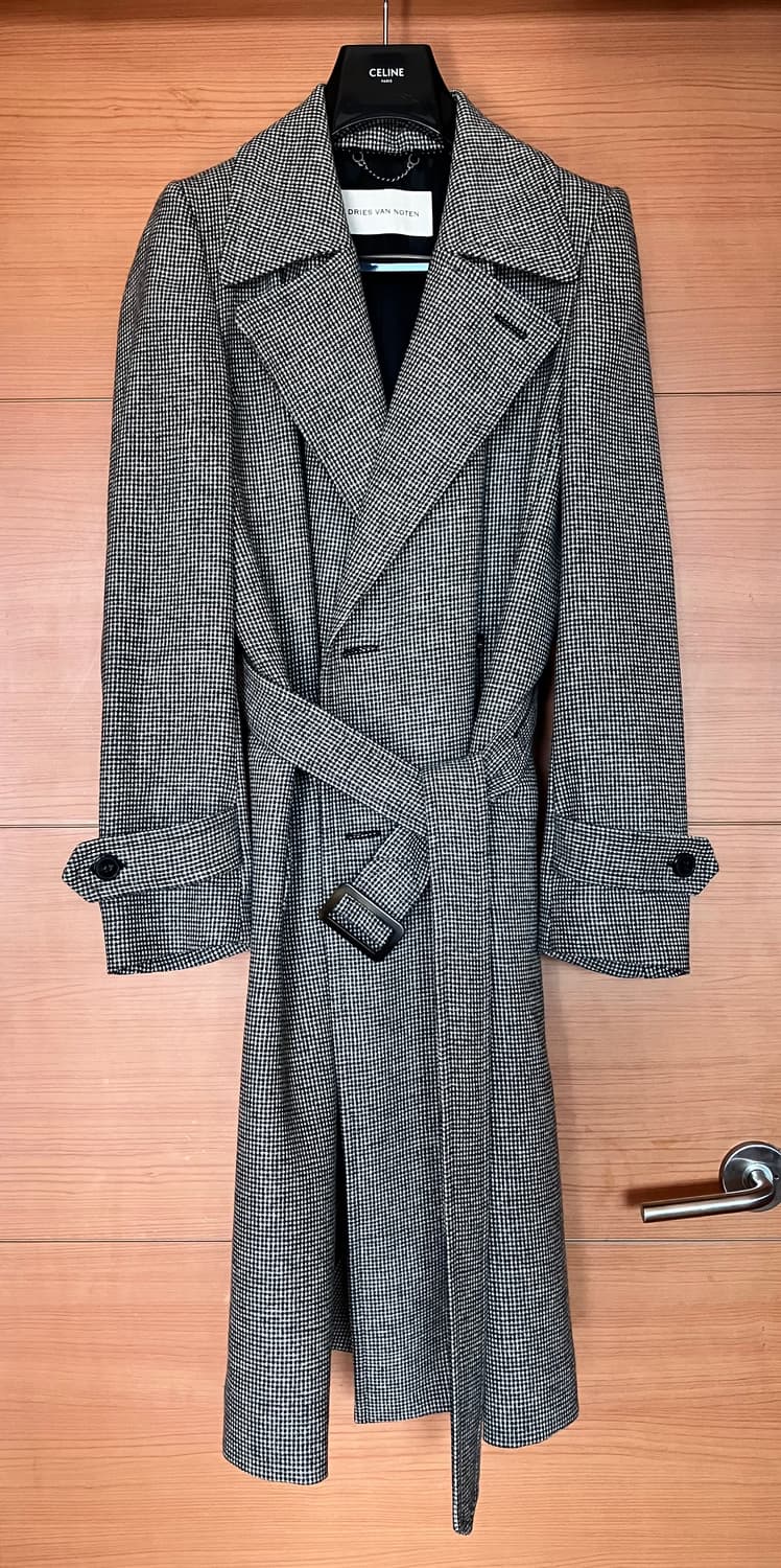 드리스반노튼 트위드 롱코트 상품이미지4