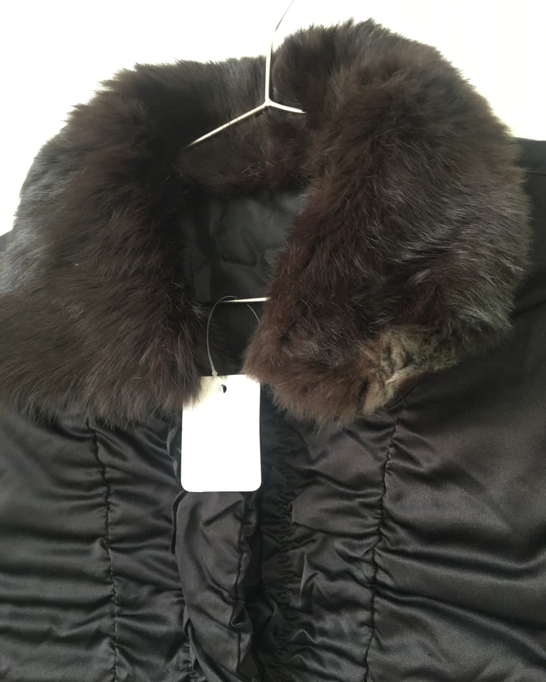 Fur collar point shirring jacket 상품이미지5