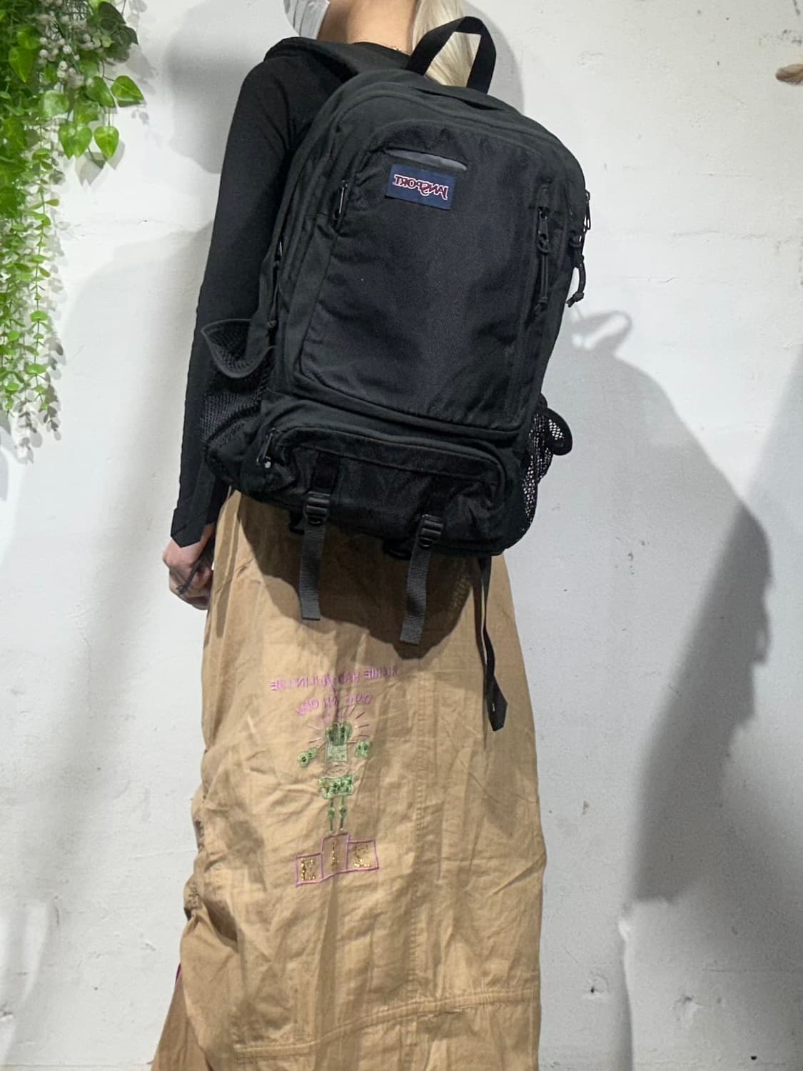 잔스포츠 블랙 엔보이 백팩 가방 상품이미지1