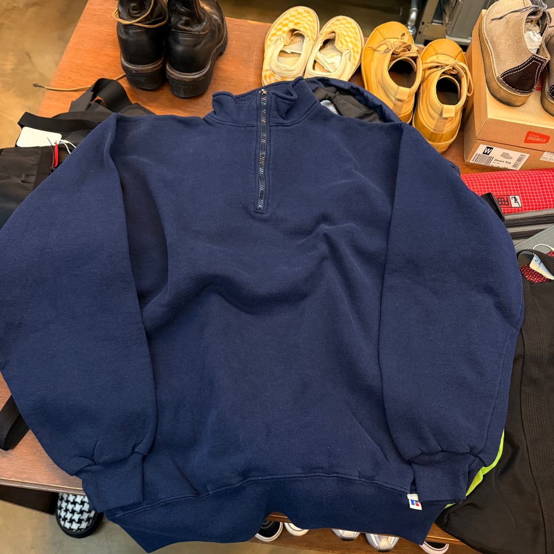 00S 러셀 아노락 반집업 스웻셔츠 상품이미지1