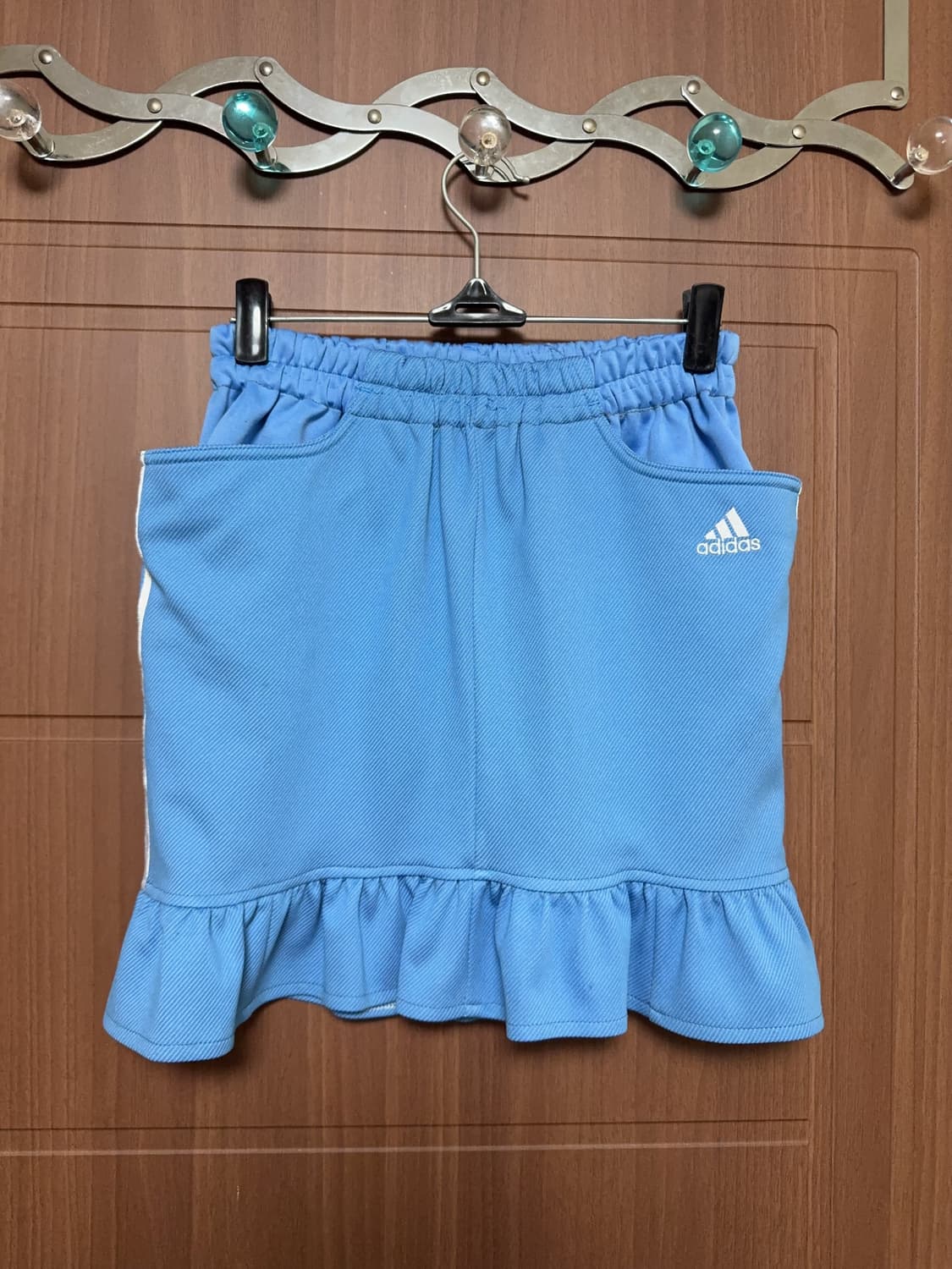 아디다스 아노깔 서브컬쳐 빈티지 스카이 블루 리메이크 프릴 스커트 상품이미지1
