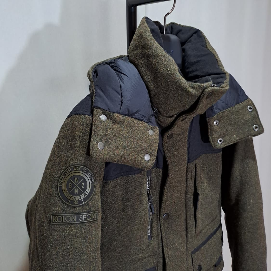 (택포) 코오롱 울100% 구스 자켓 100 B117 상품이미지4