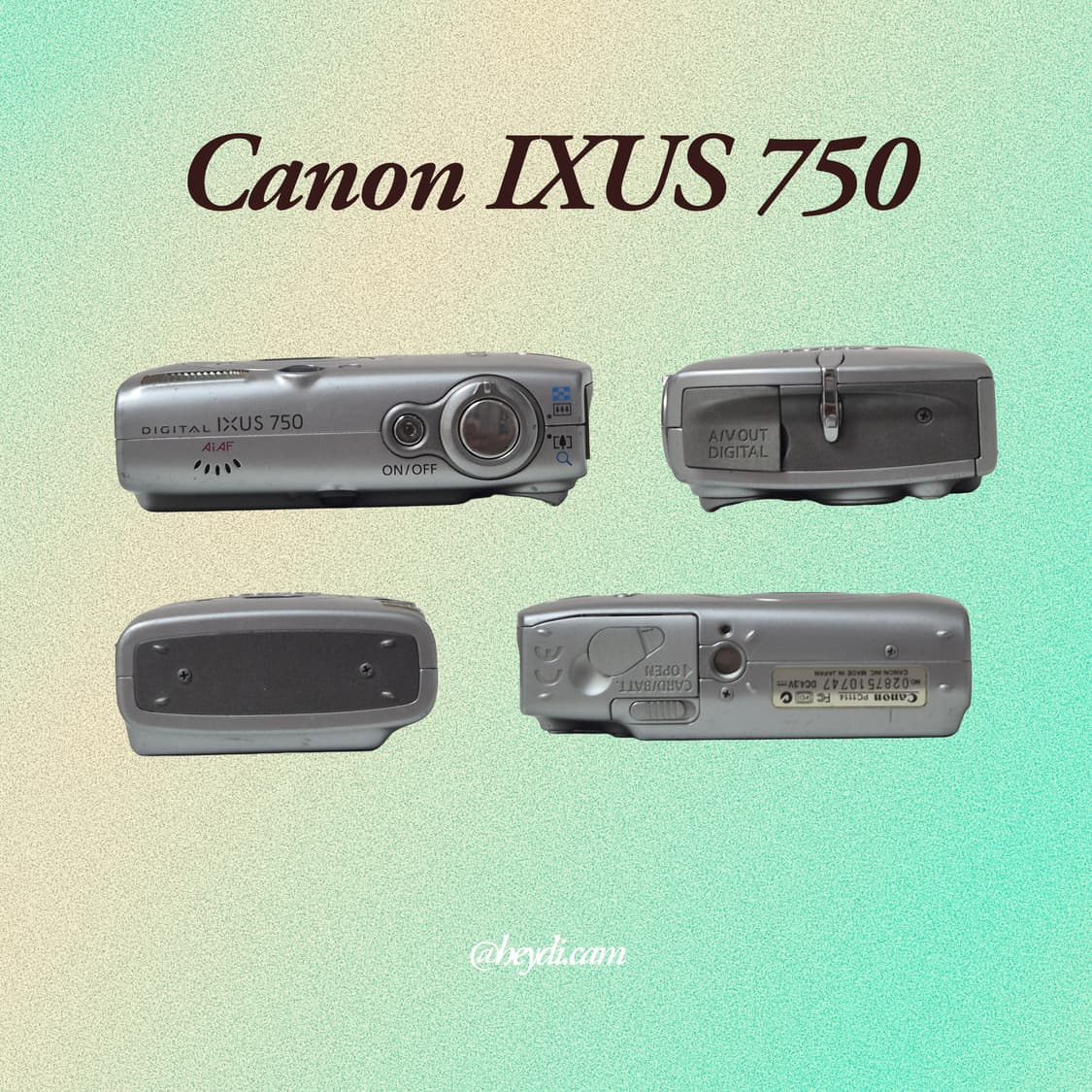 (아일릿 원희) 캐논 ixus750 IXY700 실버 상품이미지2