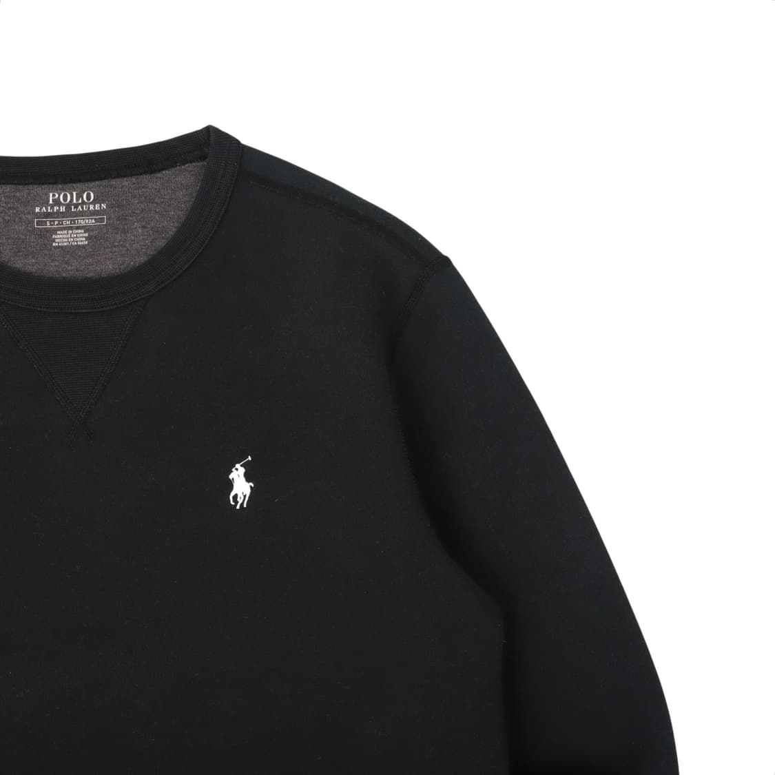 폴로 랄프로렌 블랙 코튼 폴리 크루넥 스웻셔츠 상품이미지3