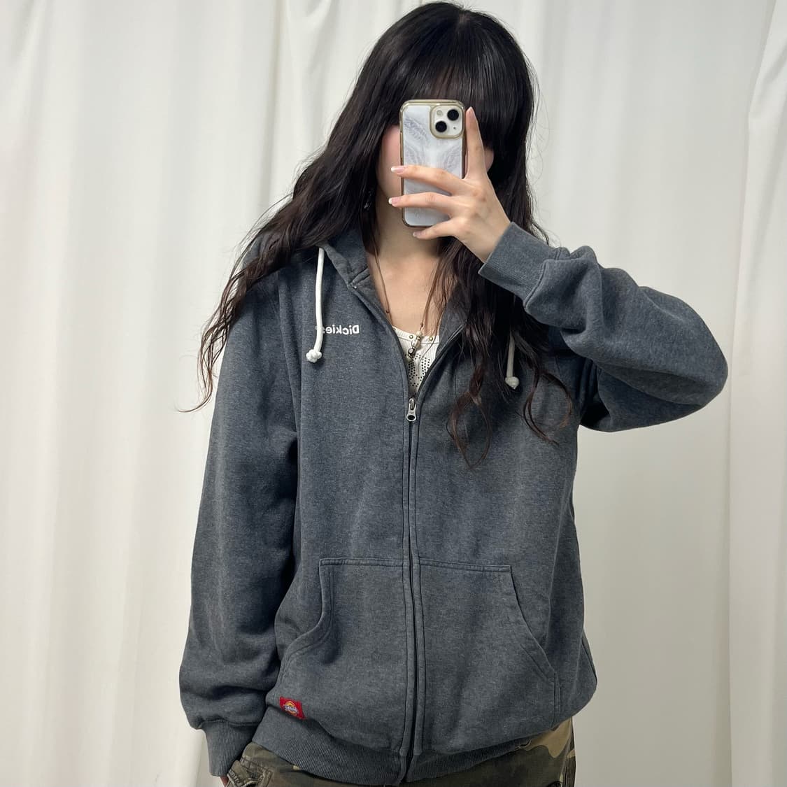 Dickies gray hood zip-up 상품이미지2