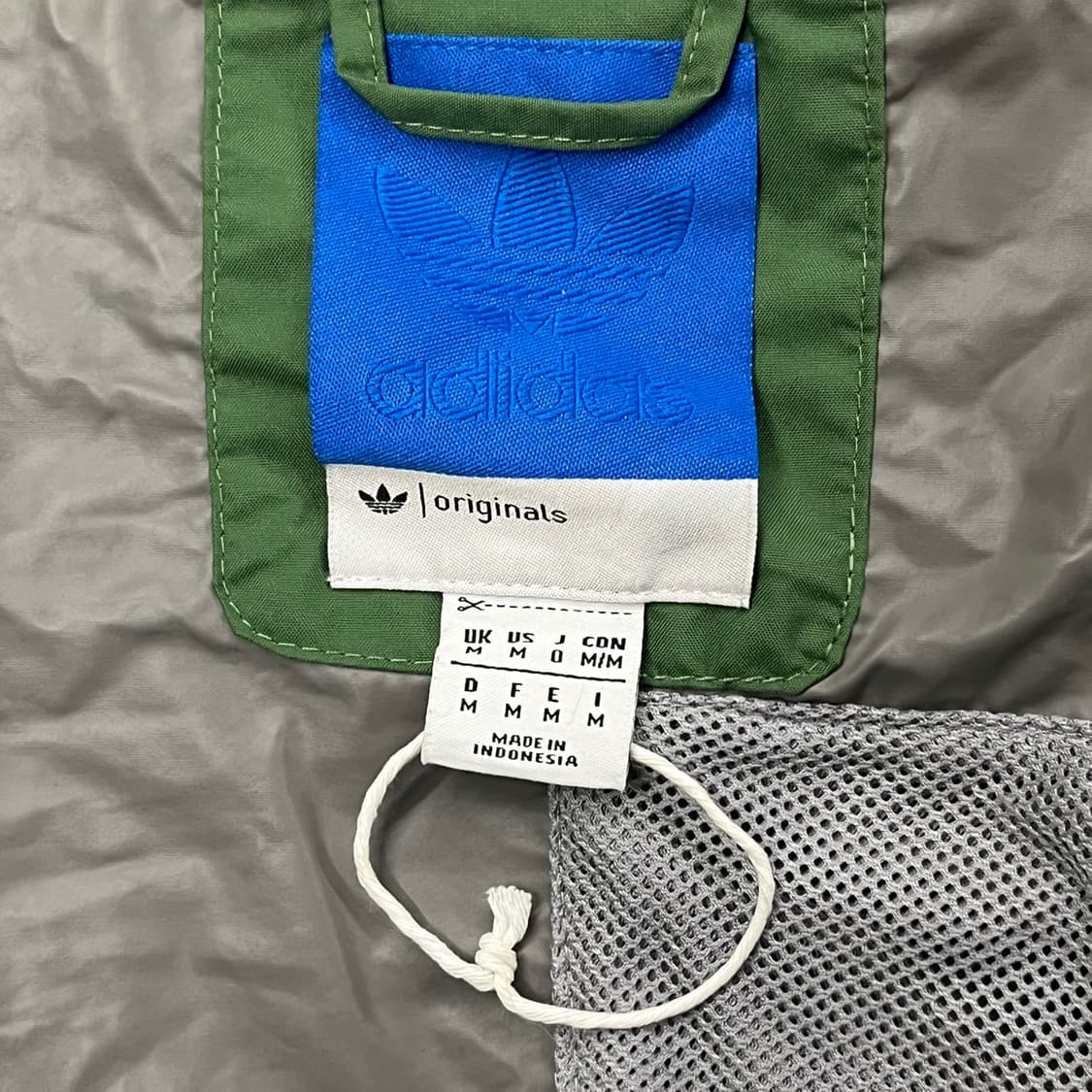[정품/M] 아디다스 그린 패턴 후드 크롭 바람막이 자켓  b19 상품이미지5