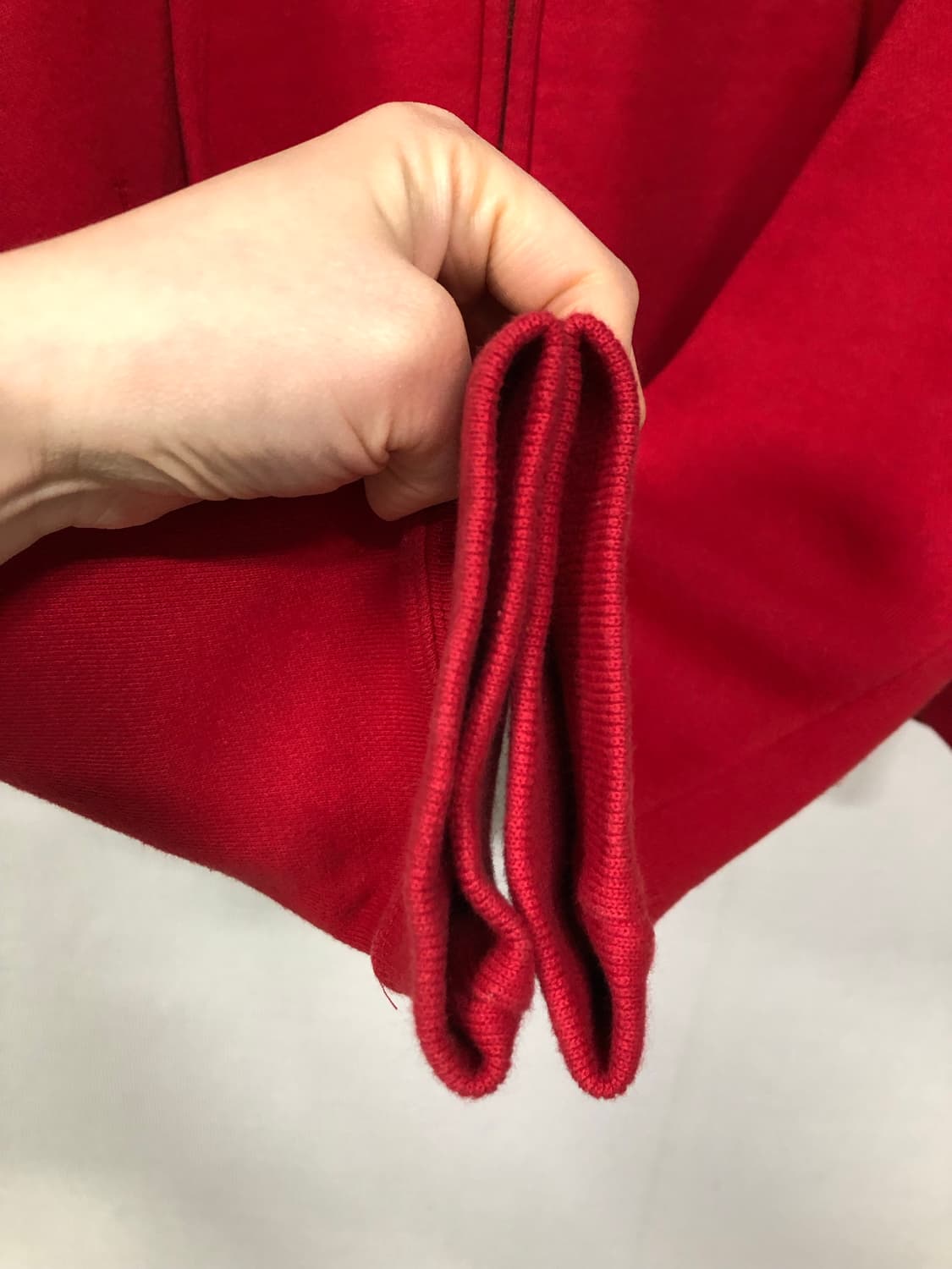 폴로진스 여성 스펠아웃 기모 후드집업 L _ 레드 상품이미지6