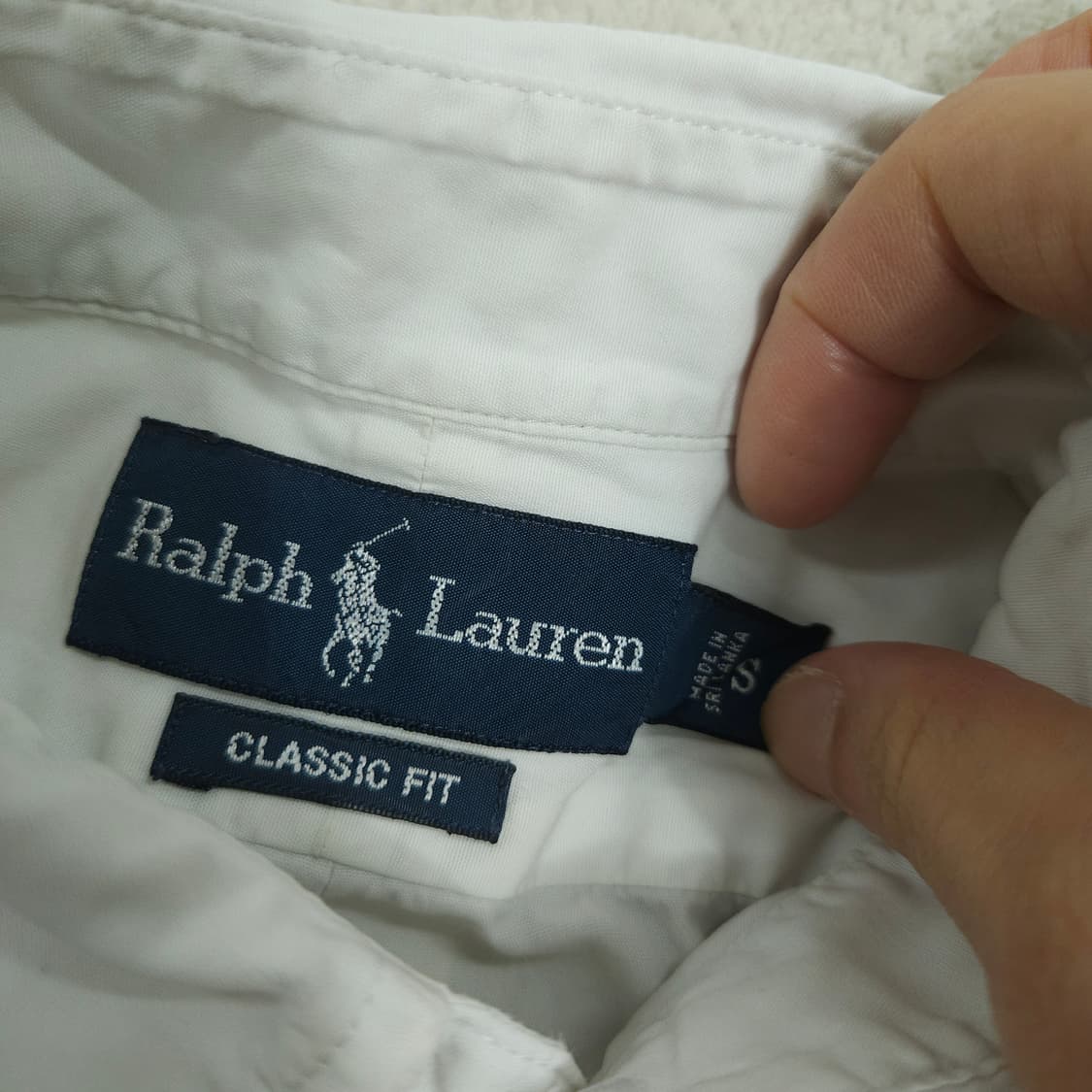 폴로 랄프 로렌 화이트 셔츠 S 클래식핏 상품이미지4