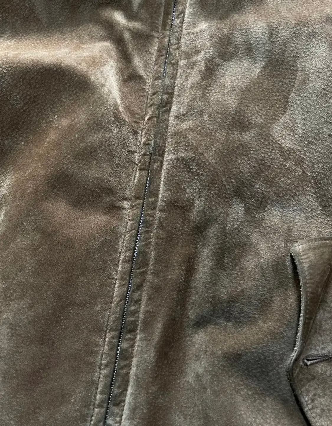 LLBEAN 엘엘빈 스웨이드 가죽 자켓 브라운 XL 상품이미지2