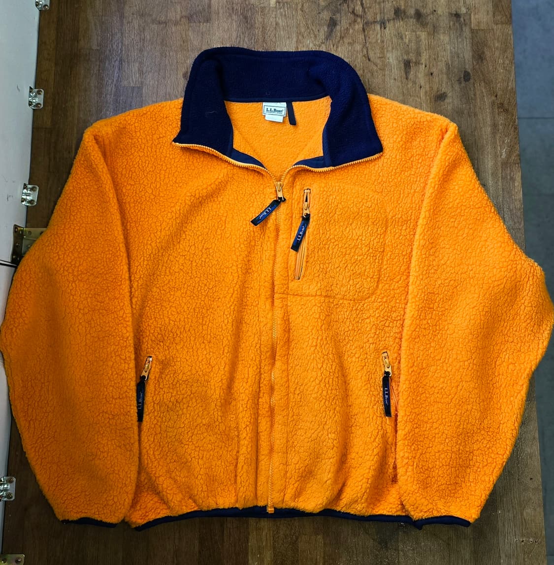 L.L.BEAN 엘엘빈 머스타드 후리스 집업 XXL ,110 싸이즈 상품이미지1