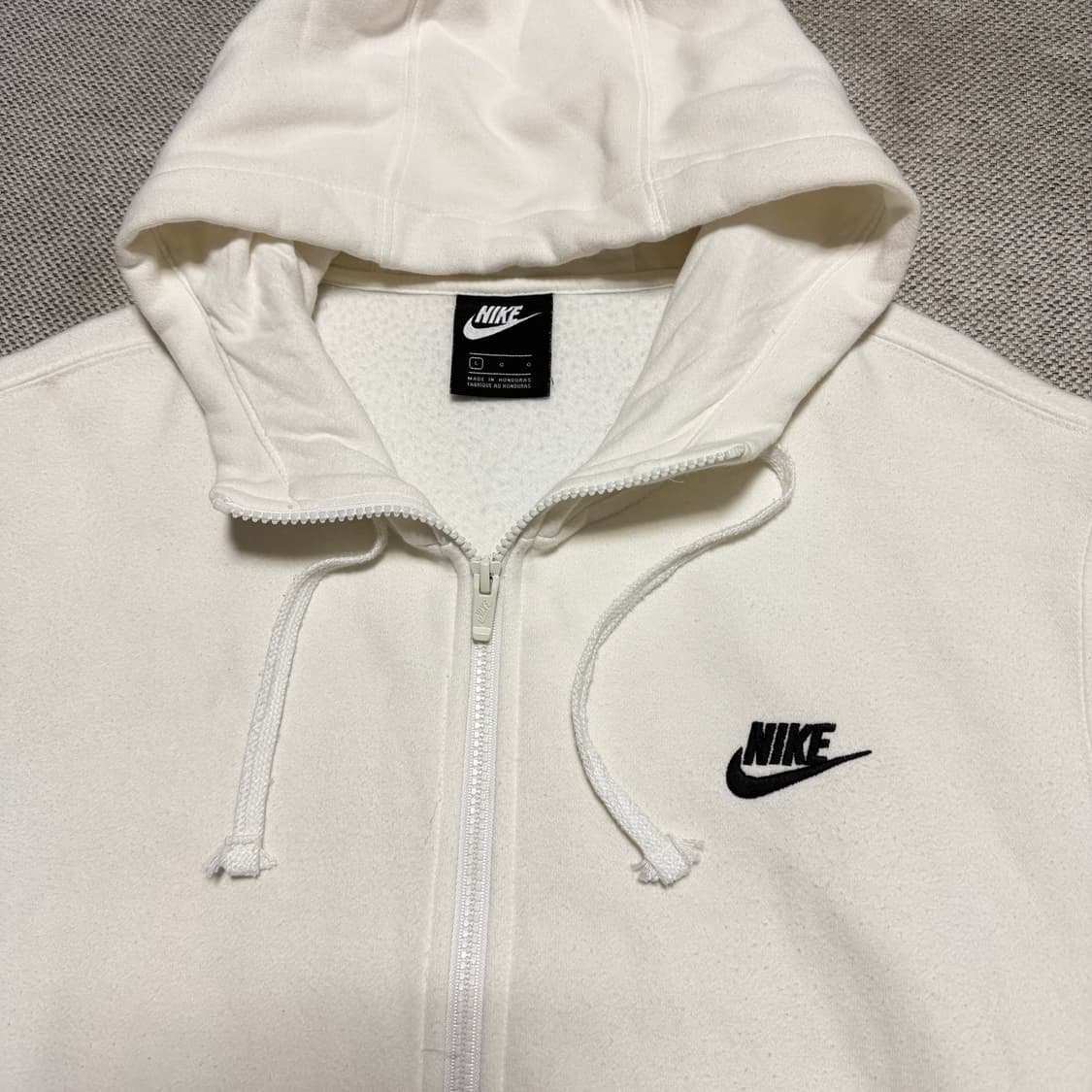 나이키 스몰로고 기모 후드집업 상품이미지2