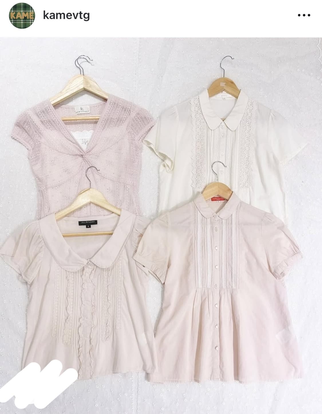 카메 빈티지 어스뮤직 핑크 홍콩 블라우스 상품이미지1