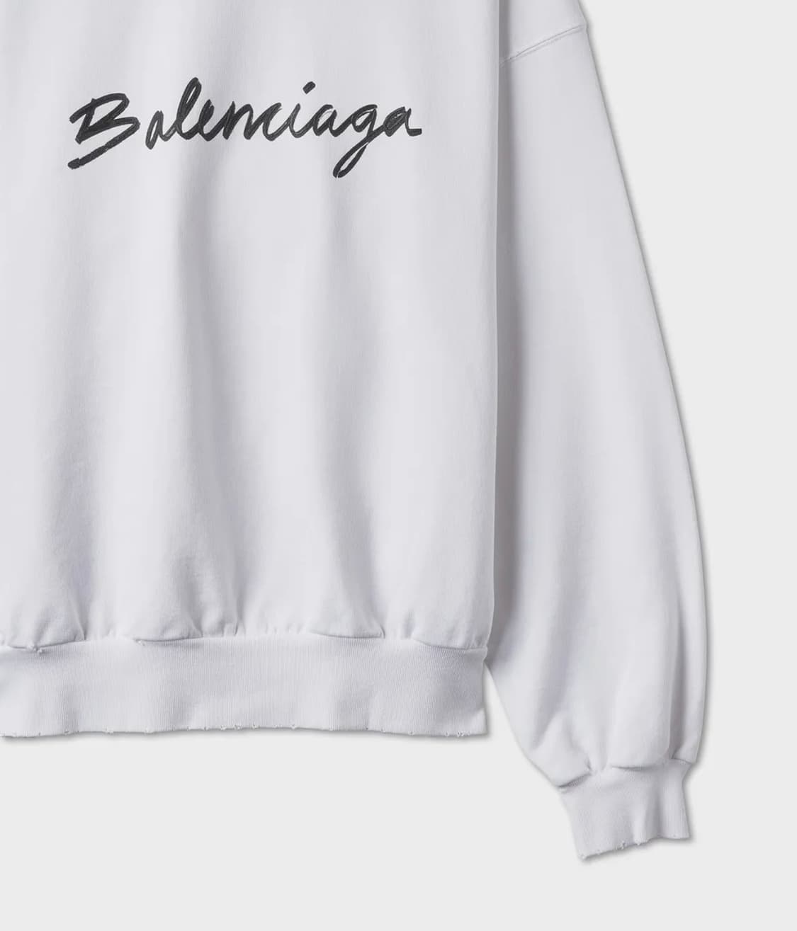 발렌시아가 스크리블 로고 맨투맨 xs 새상품 상품이미지4