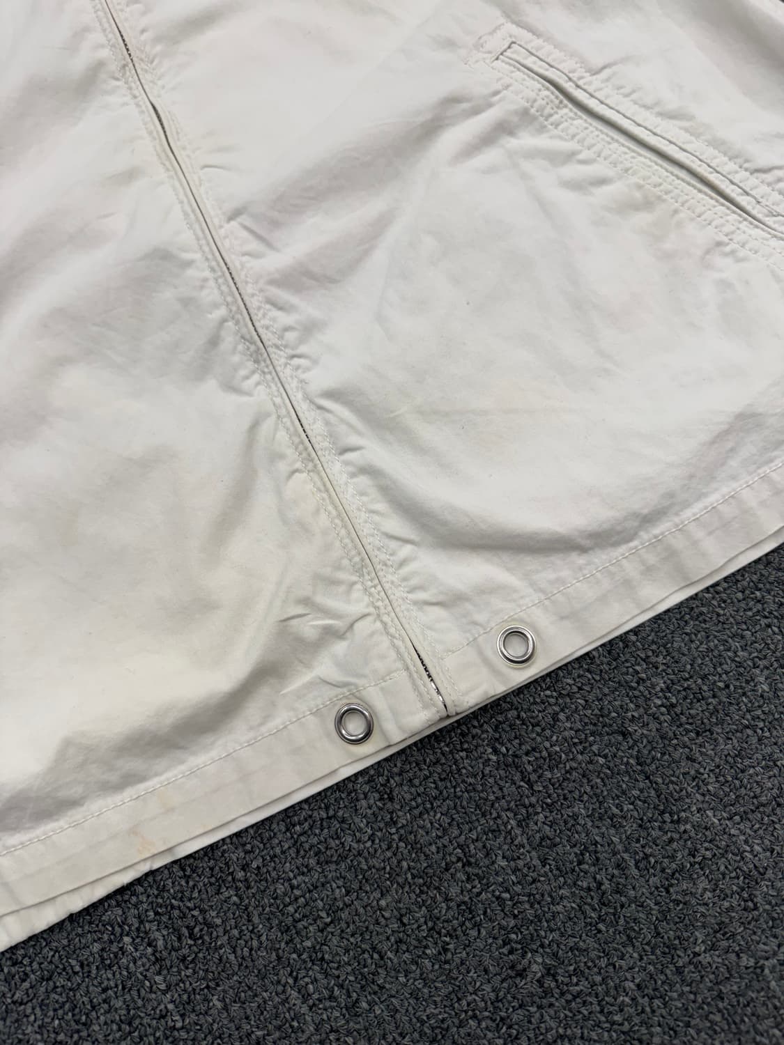 L)폴로 랄프로렌 빈티지 빅포니 화이트 코튼 투웨이 윈드브레이커 자켓 상품이미지7