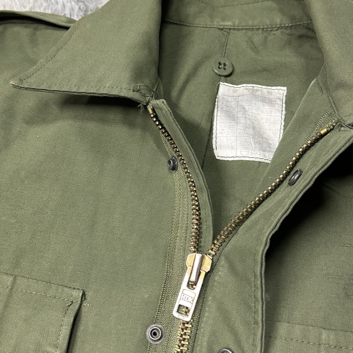 80년대 국군 구형 민무늬 야상 자켓 상품이미지4