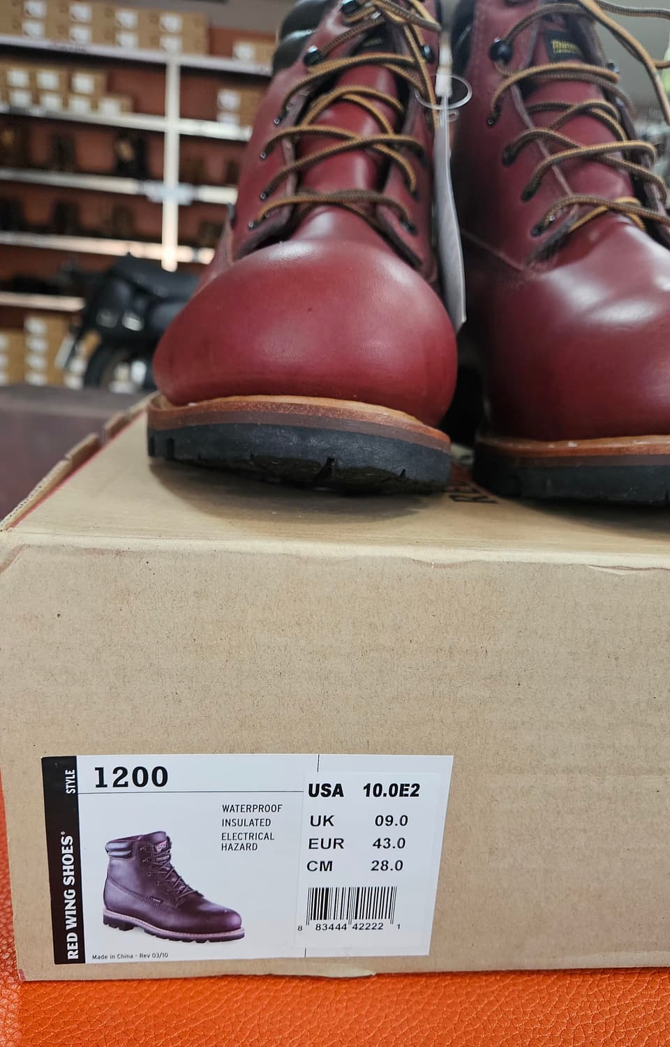 레드윙 6인치 방수,방한 워크 부츠, 1200, US10EE 상품이미지8