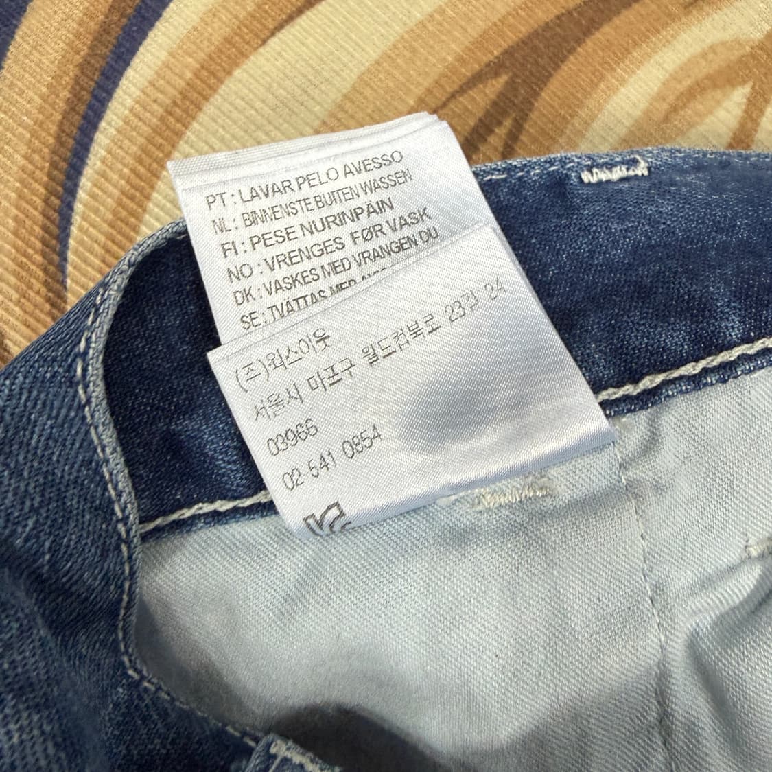 (32)칼하트WIP 싱글니 데님팬츠 상품이미지6