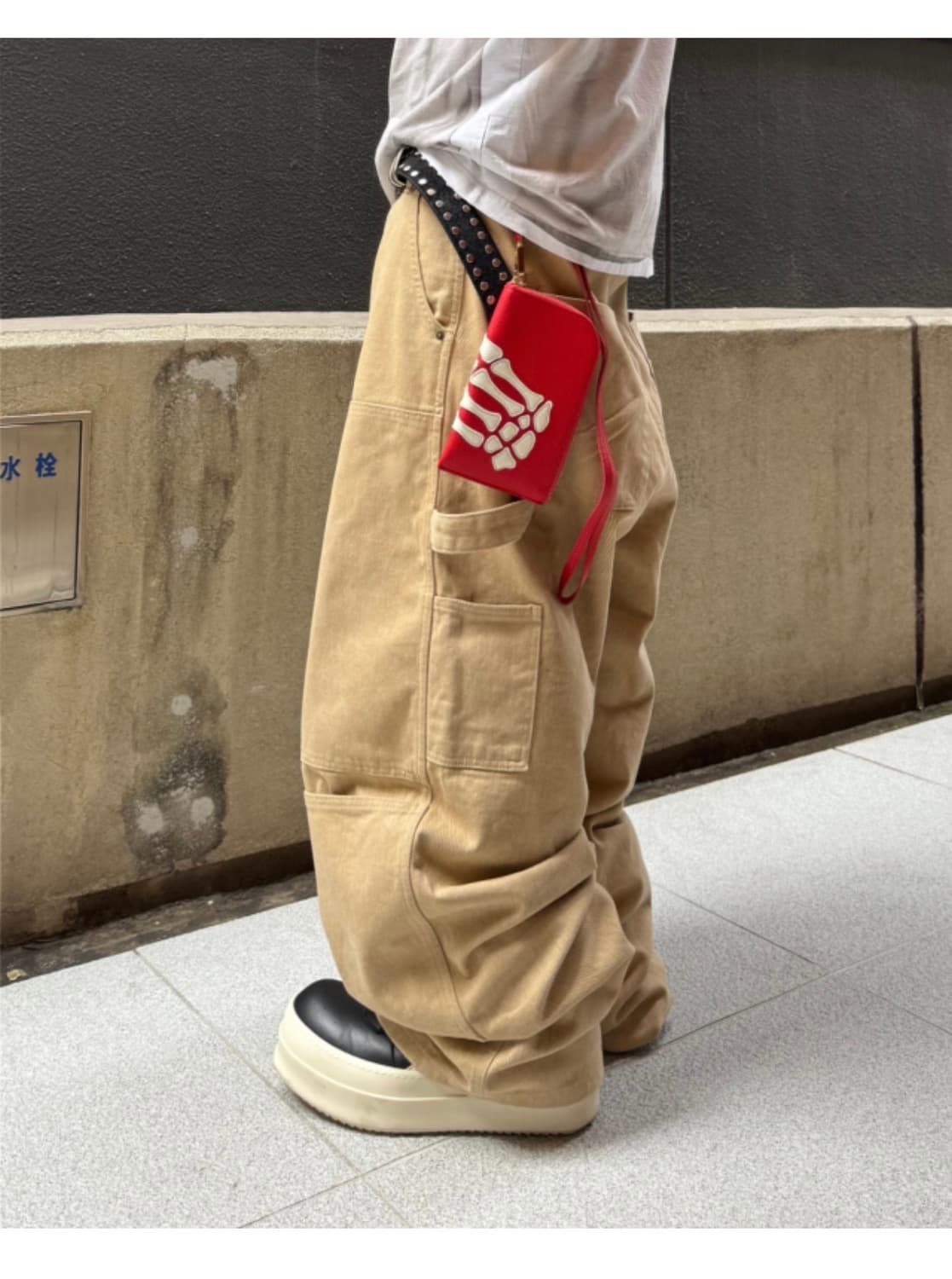 아오이로 커티드 더블니 팬츠 상품이미지2