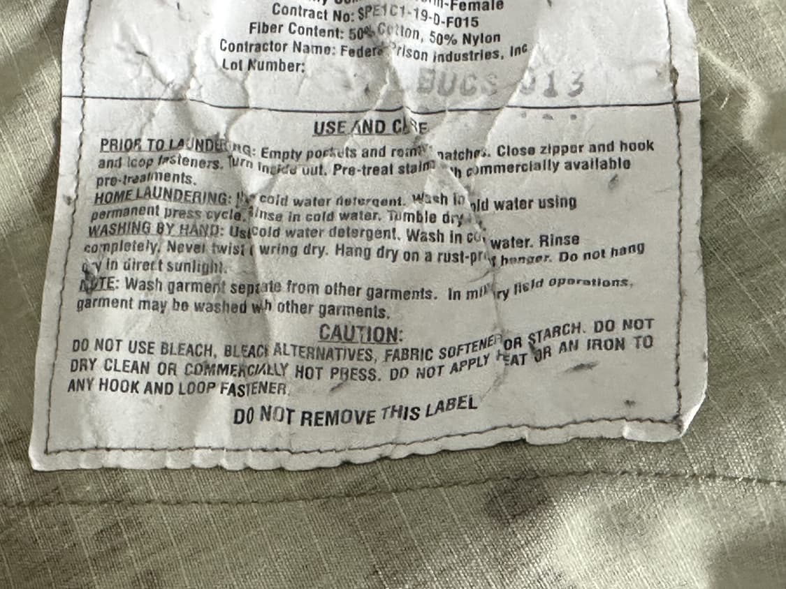 미군 여군용 OCP 멀티캠 전투복 상의 (XS/R) (S) 상품이미지9