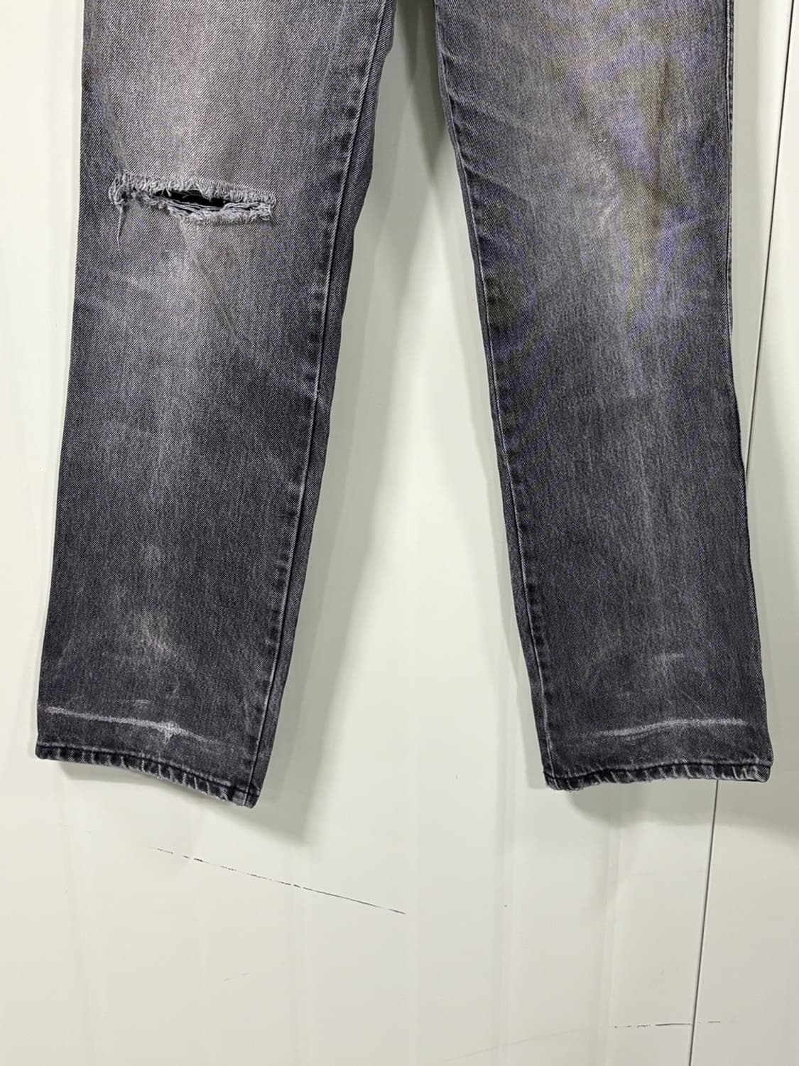 90s USA 할리데이비슨 바이커 흑청 데님 상품이미지5