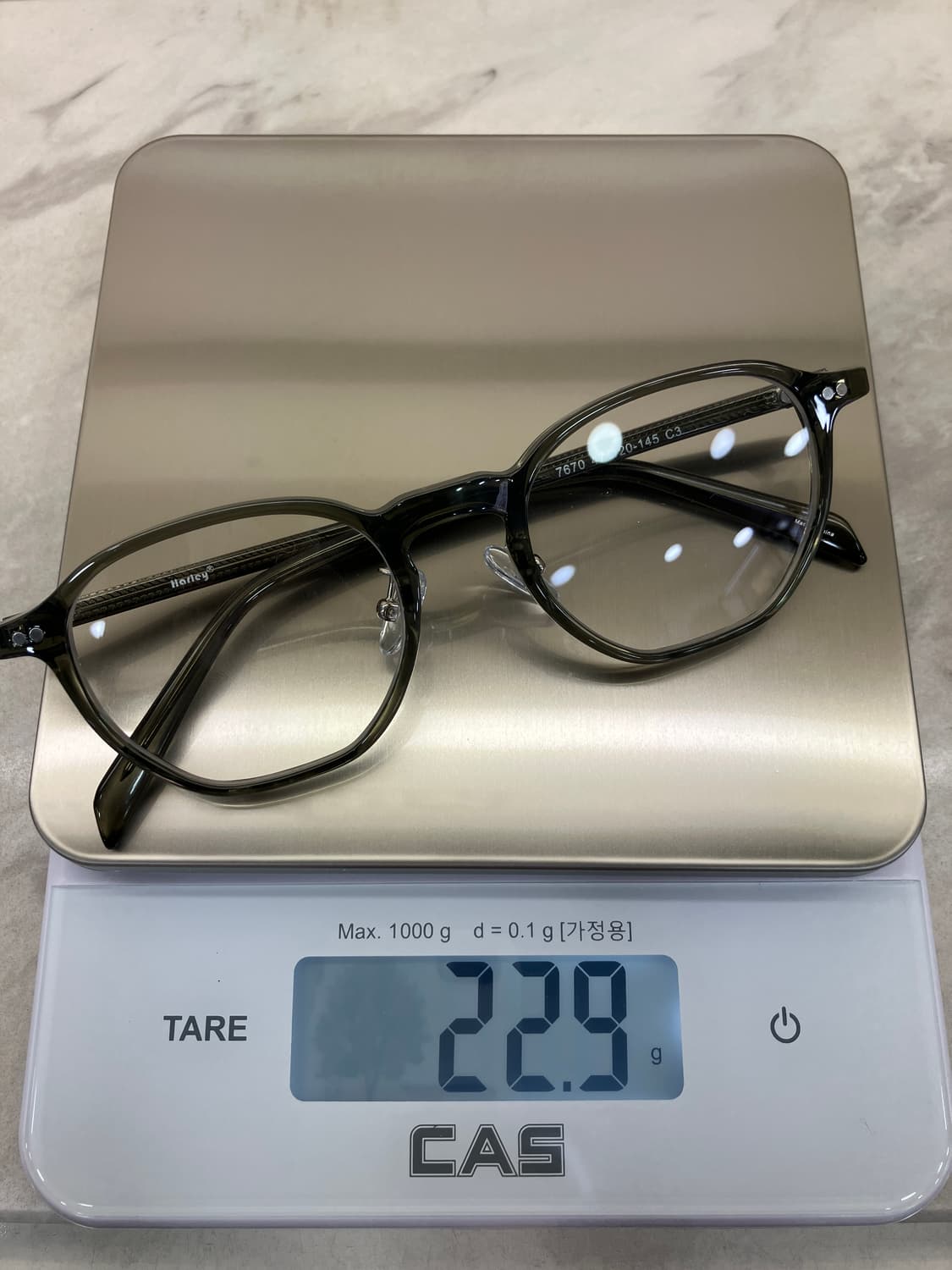 B62 HL 유광 카키 웰링턴 뿔테 안경7670 상품이미지8