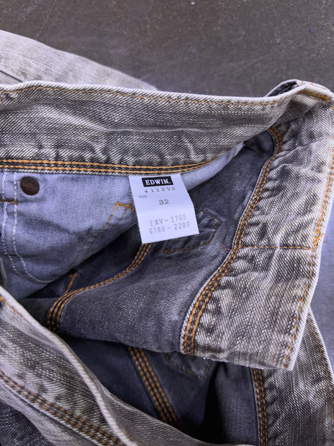 에드윈 XV 빈티지 워싱 어드저스트 백 플레어핏 부츠컷 데님팬츠 32 상품이미지10