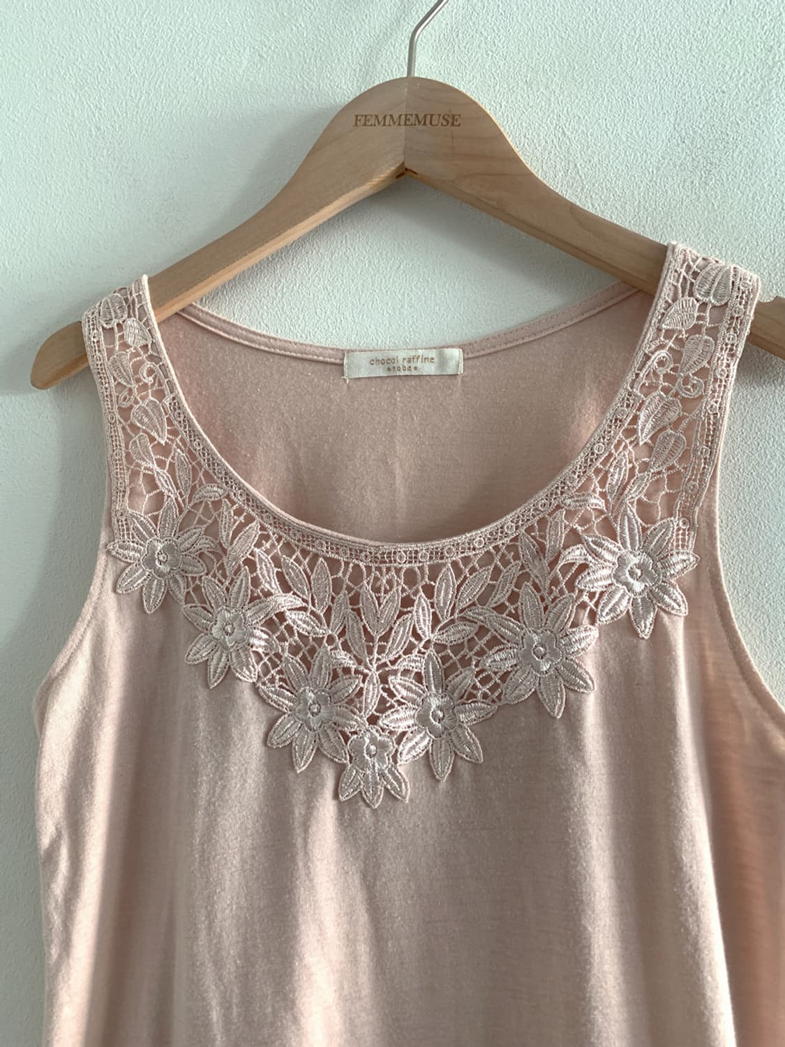 (Vintage)lace sleeveless top(pink) 상품이미지2
