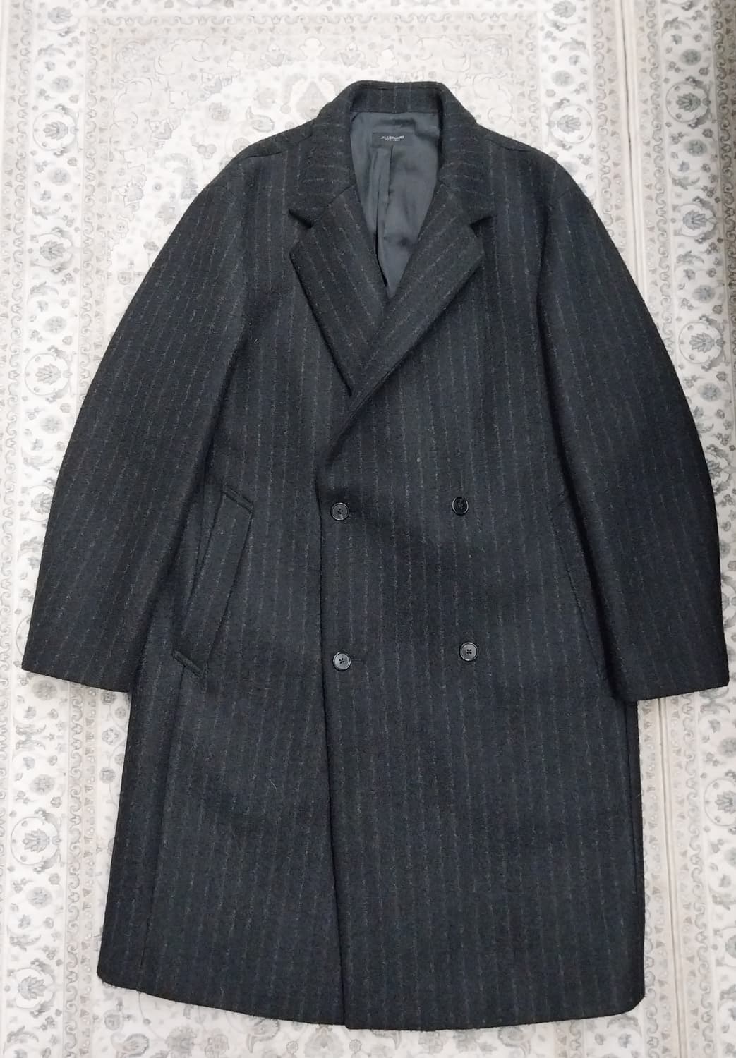 질스튜어트 옴므 스트라이프 더블 코트 M 상품이미지1