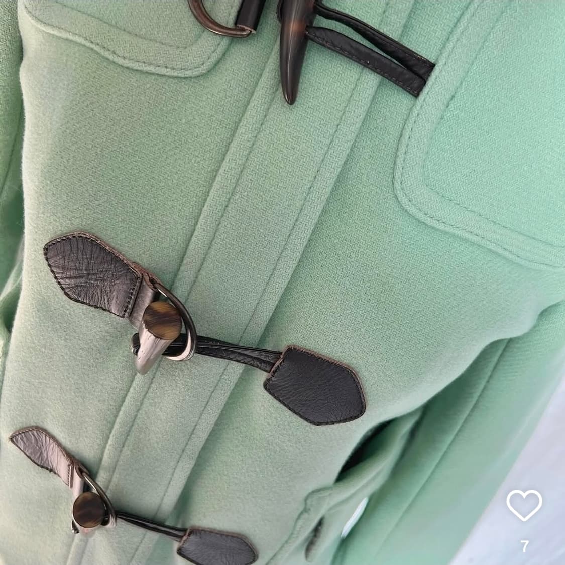 무드브릿지 민트색 퍼 후드 떡볶이코트 상품이미지6