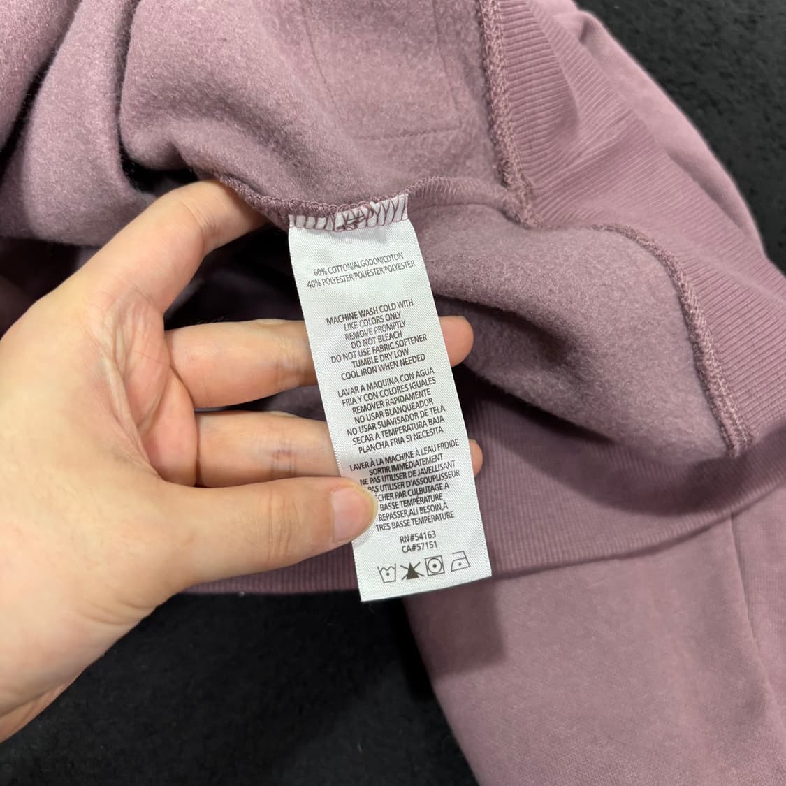 우먼L 캘빈클라인 CK 자색 터틀넥 맨투맨 상품이미지6