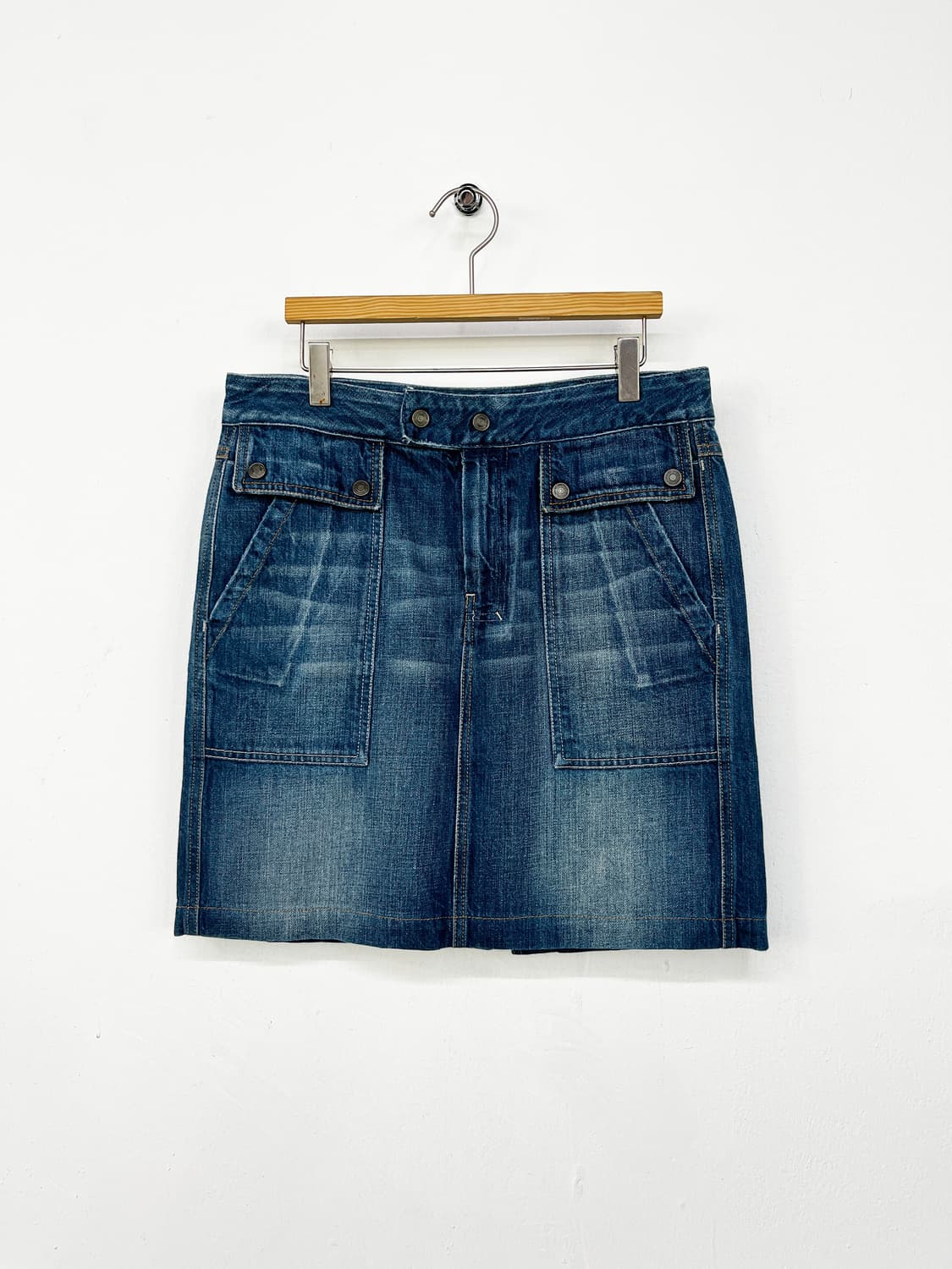 베네통 데님 스커트 상품이미지5