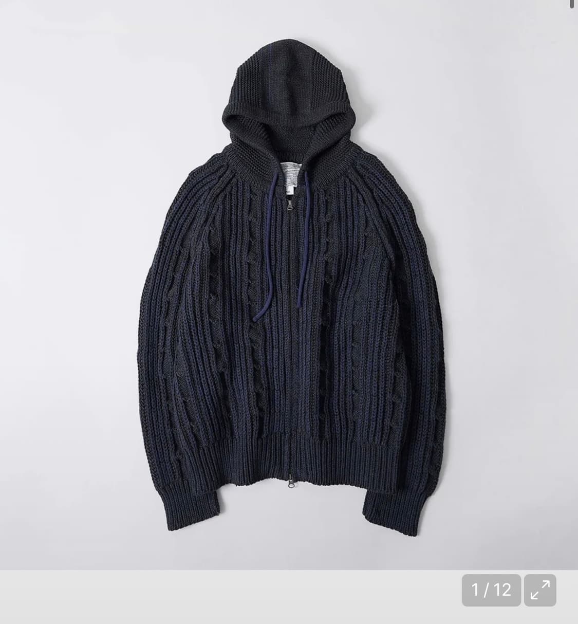 999휴머니티 엘박 니트 후디드 집업 3(L) 상품이미지1